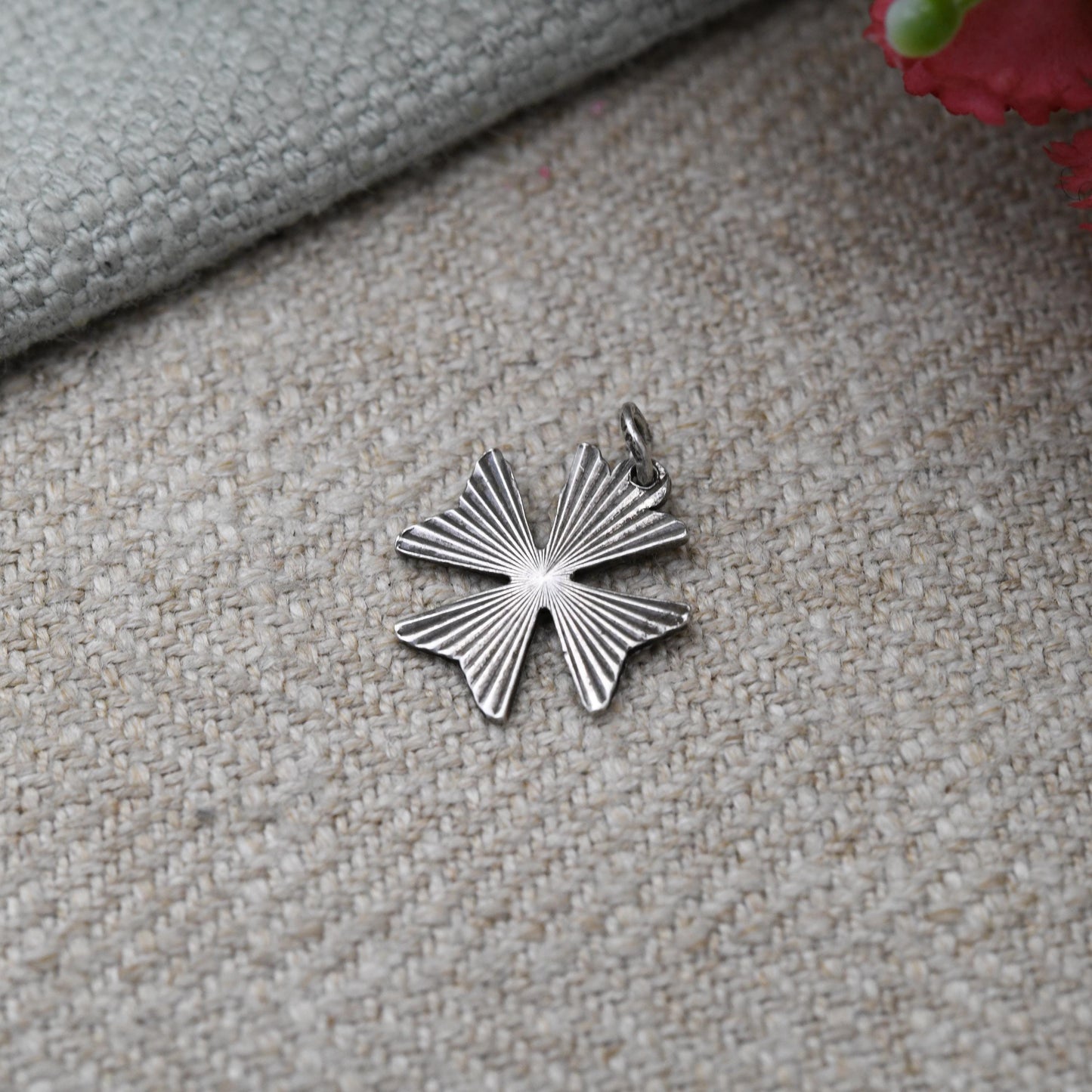 Vintage Sterling Silver Maltese Cross Pendant - Textured Arrow Cross | Malta | Christian Gift for Charm Necklace Stack
