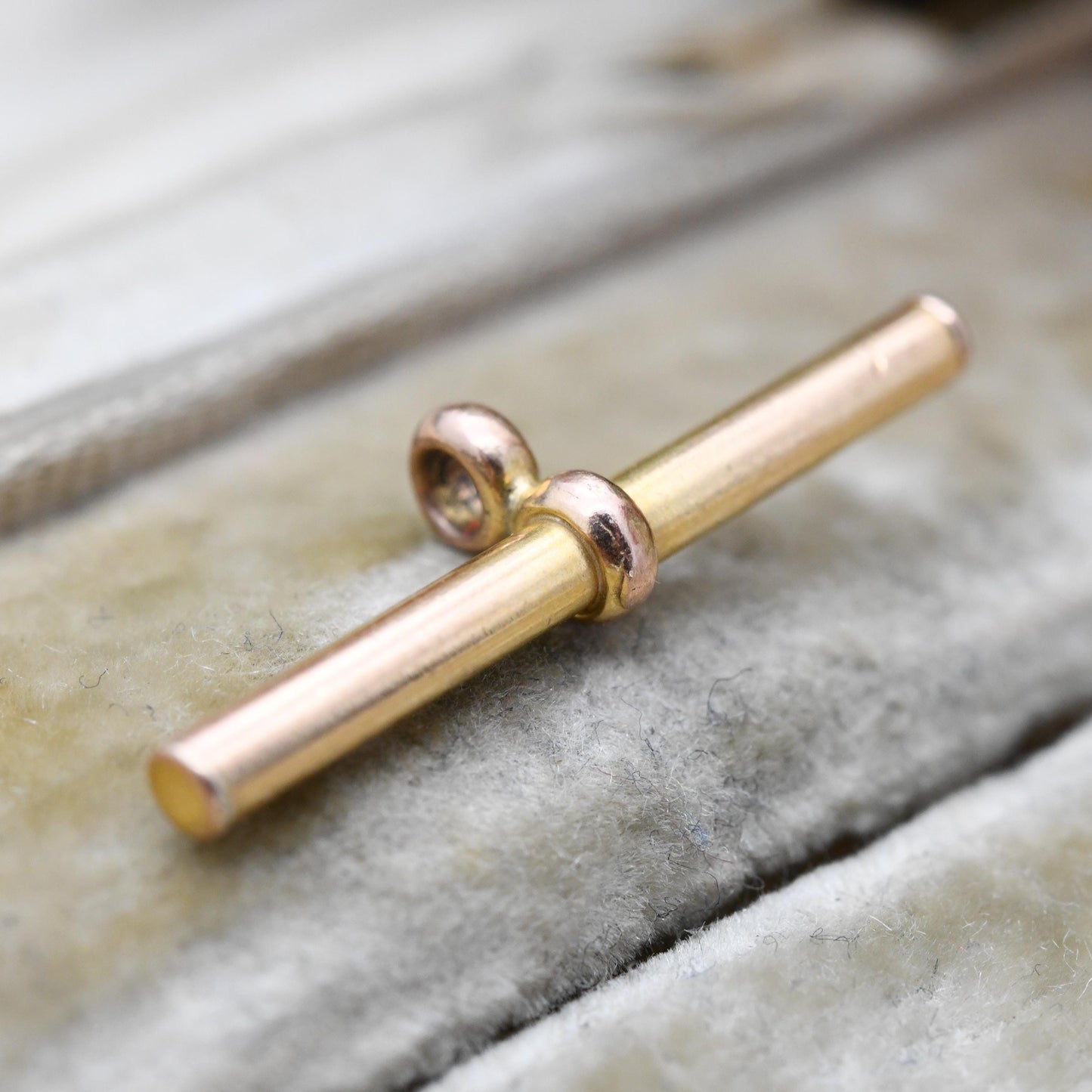 Vintage 9ct Gold T-Bar Pendant Charm - Solid Gold Jewellery Gift Charm Bracelet Pendant Necklace | for Pocket Watch Chain