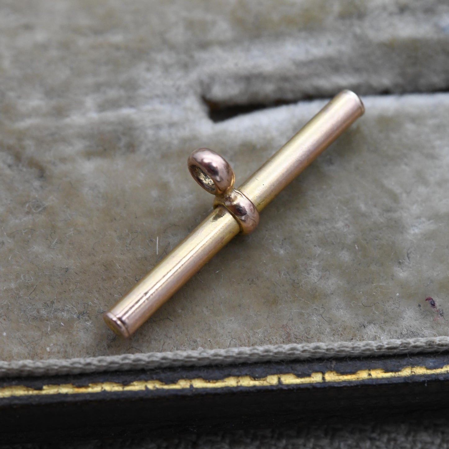 Vintage 9ct Gold T-Bar Pendant Charm - Solid Gold Jewellery Gift Charm Bracelet Pendant Necklace | for Pocket Watch Chain
