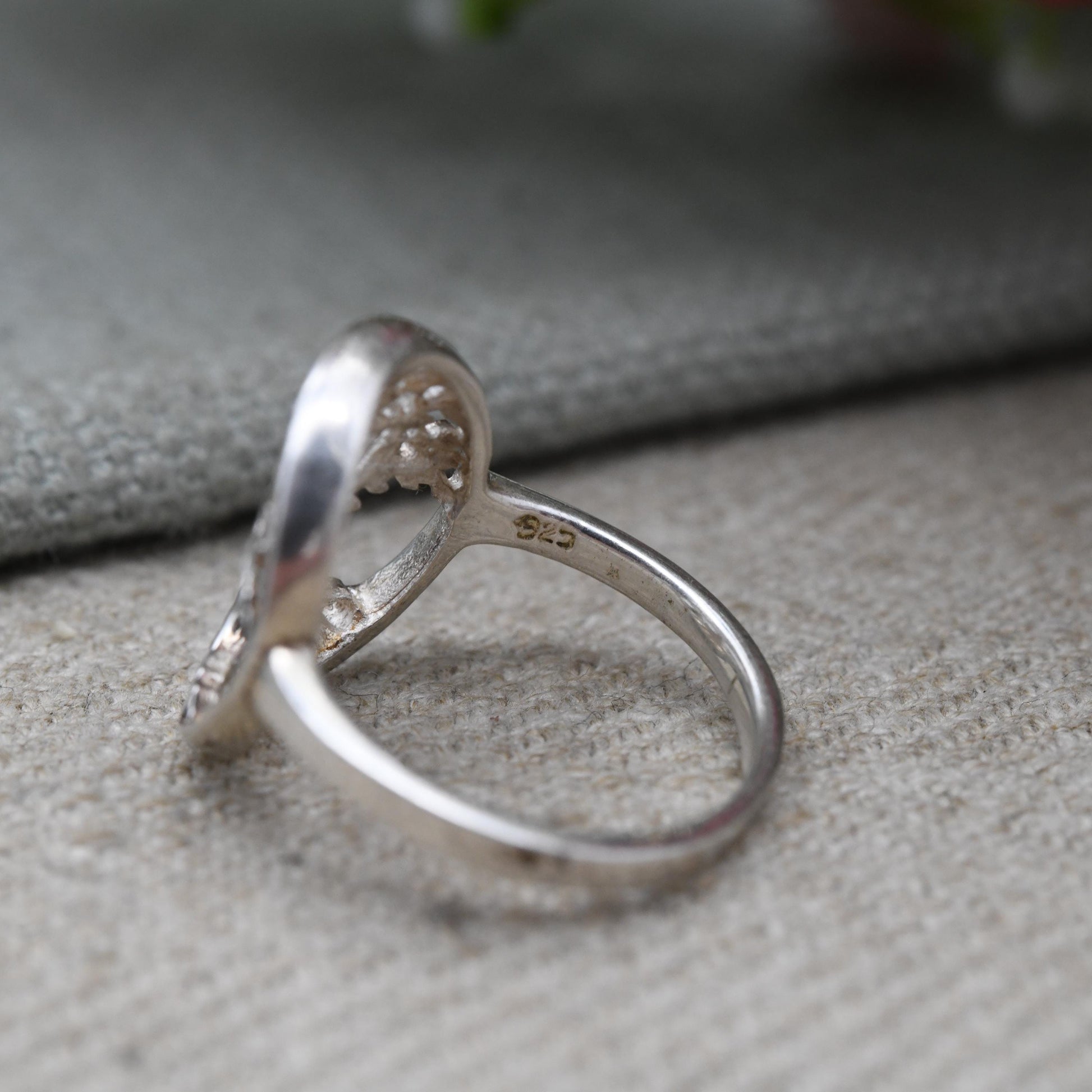 Sterling Silver Tree of Life Signet Ring - Celtic Openwork Design | Chunky Pinky Silver | UK Size - M 1/2 | US Size - 6 1/2