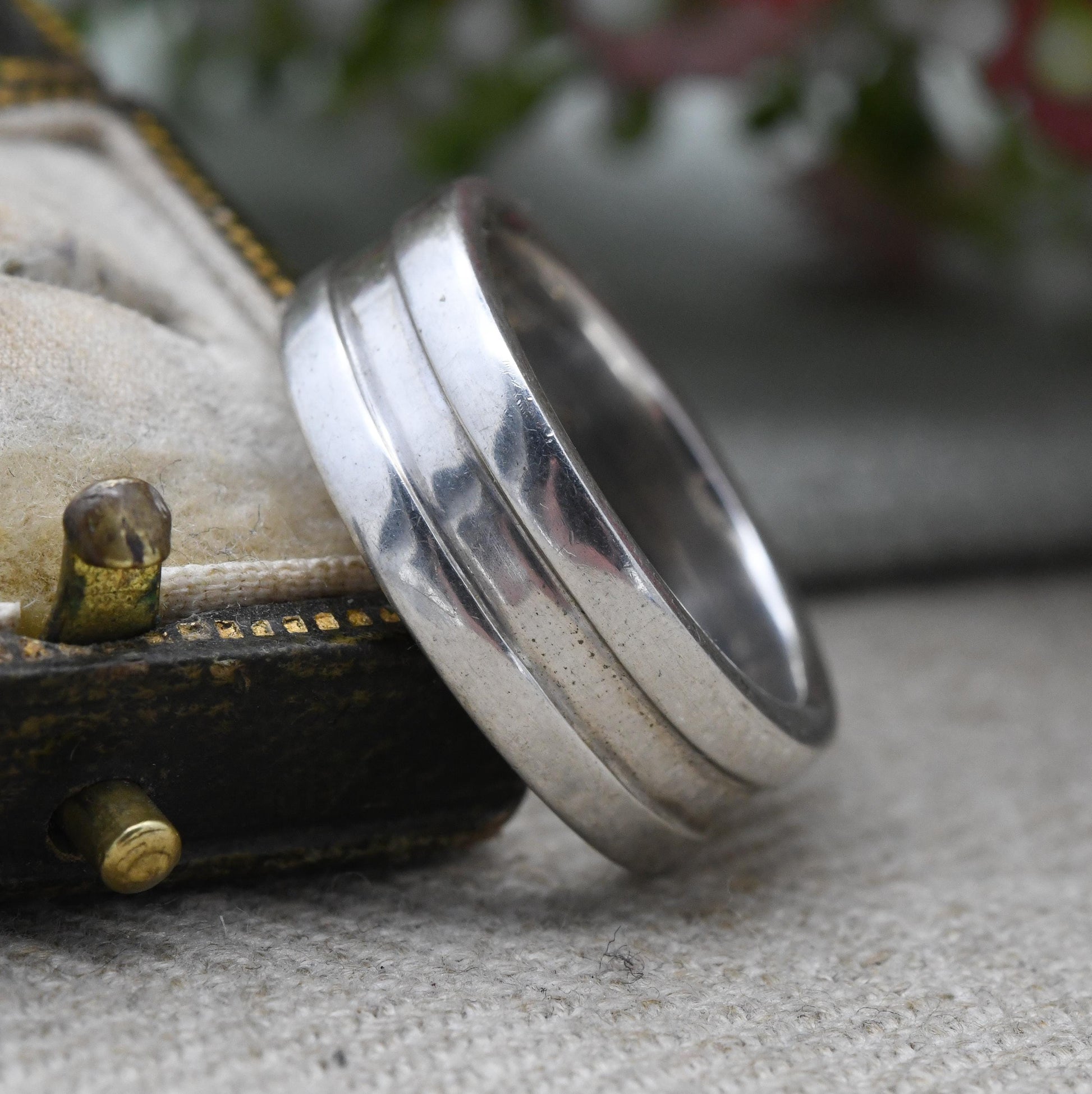 Vintage Sterling Silver Multi Band Ring - Unisex Stacking Silver Wide Band | UK Size - Q | US Size - 8