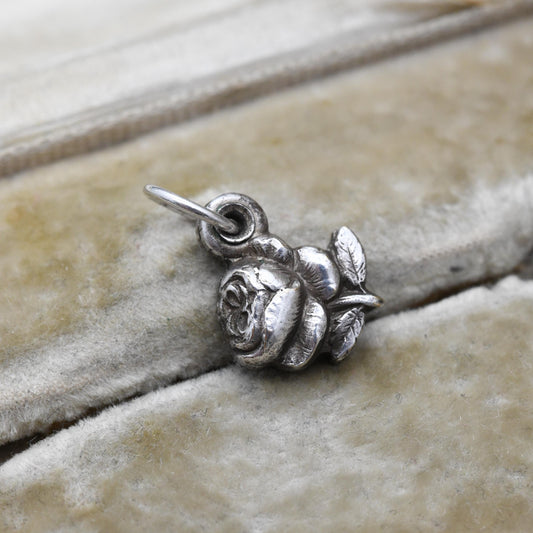 Vintage Notre Dame De Lourdes Opening Rose Locket Monogram Charm - Sanctuary of Our Lady of Lourdes | Christian Pilgrimage Jewellery