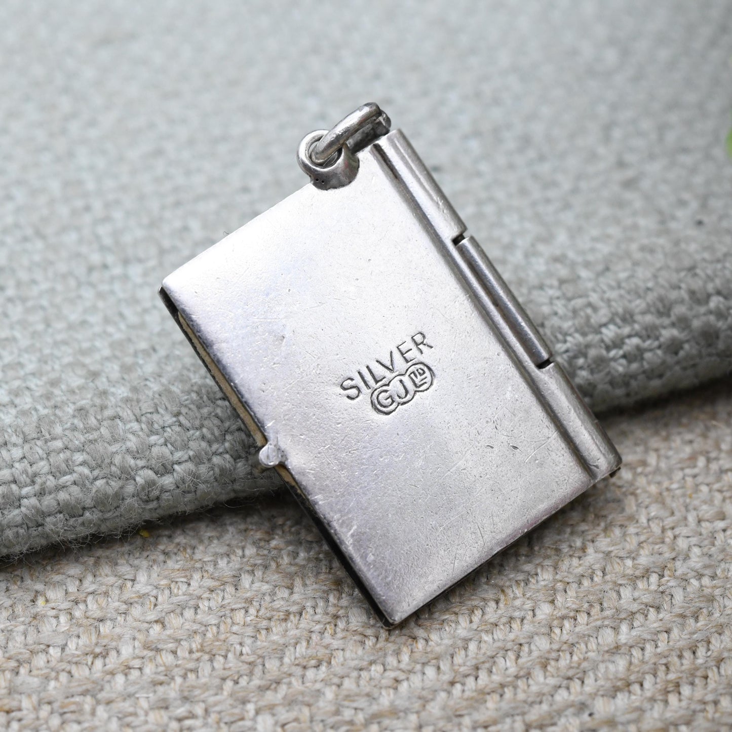 Vintage Georg Jensen Sterling Silver British Passport Charm Pendant - Travel Souvenir Jewellery | Collectable Designer Charm