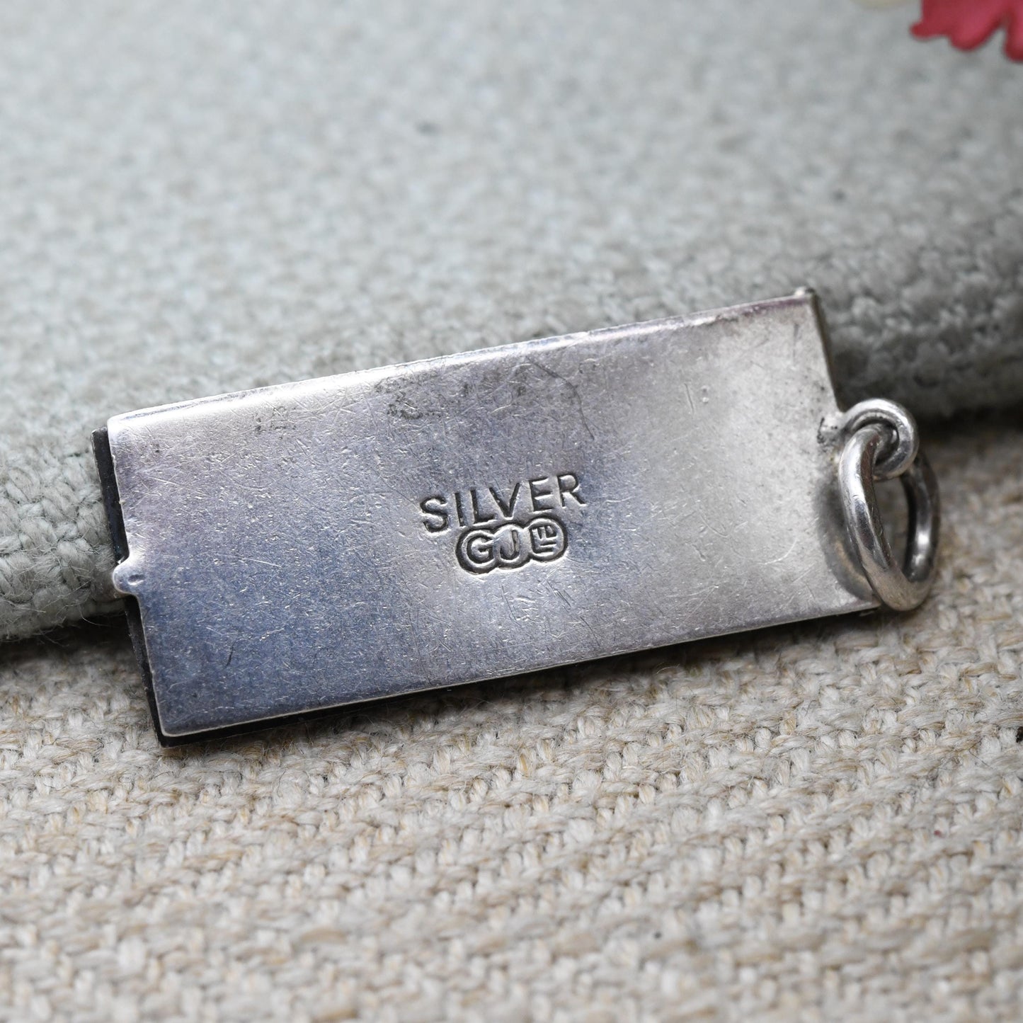 Vintage Georg Jensen Sterling Silver Cheque Book Charm - Opening Pendant | Mid-Century Designer Collectable Jewellery