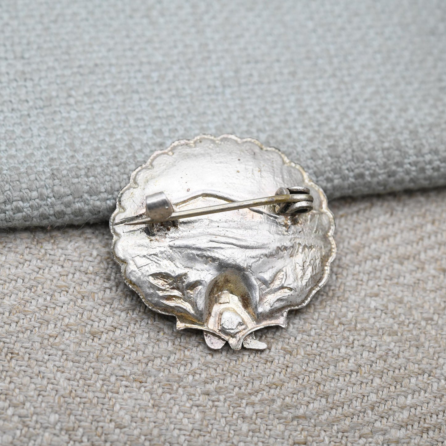 Antique Sterling Silver Enamel Cornish Pixie Brooch c. 1920s Art Deco - Bright Colourful Enamel | Made in England