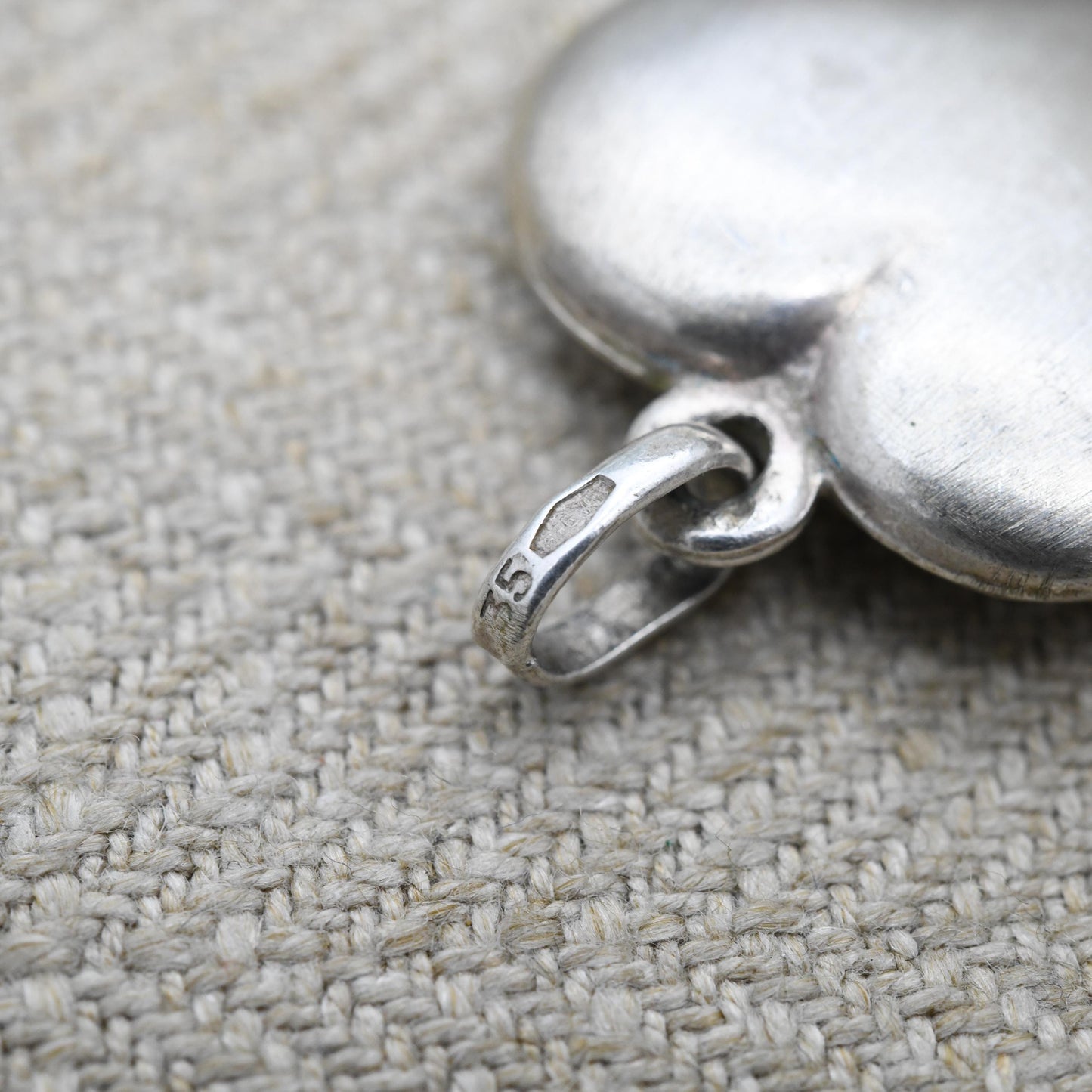 Vintage European Silver Puff Heart Pendant - Romantic Love Heart Gift for Her Necklace Chain