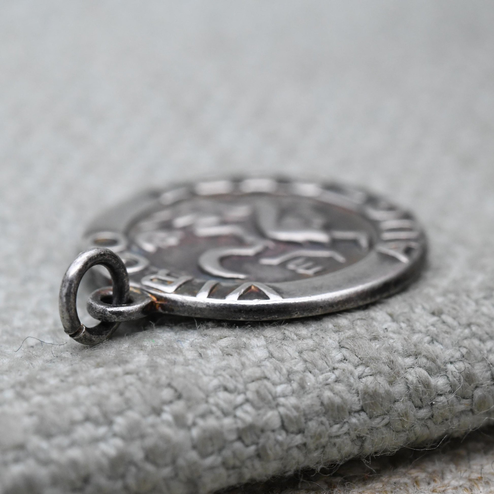 Vintage Sterling Silver Virgo Pendant - Mid-Century Astrological Zodiac Star Sign Symbol | August September Birthday Gift
