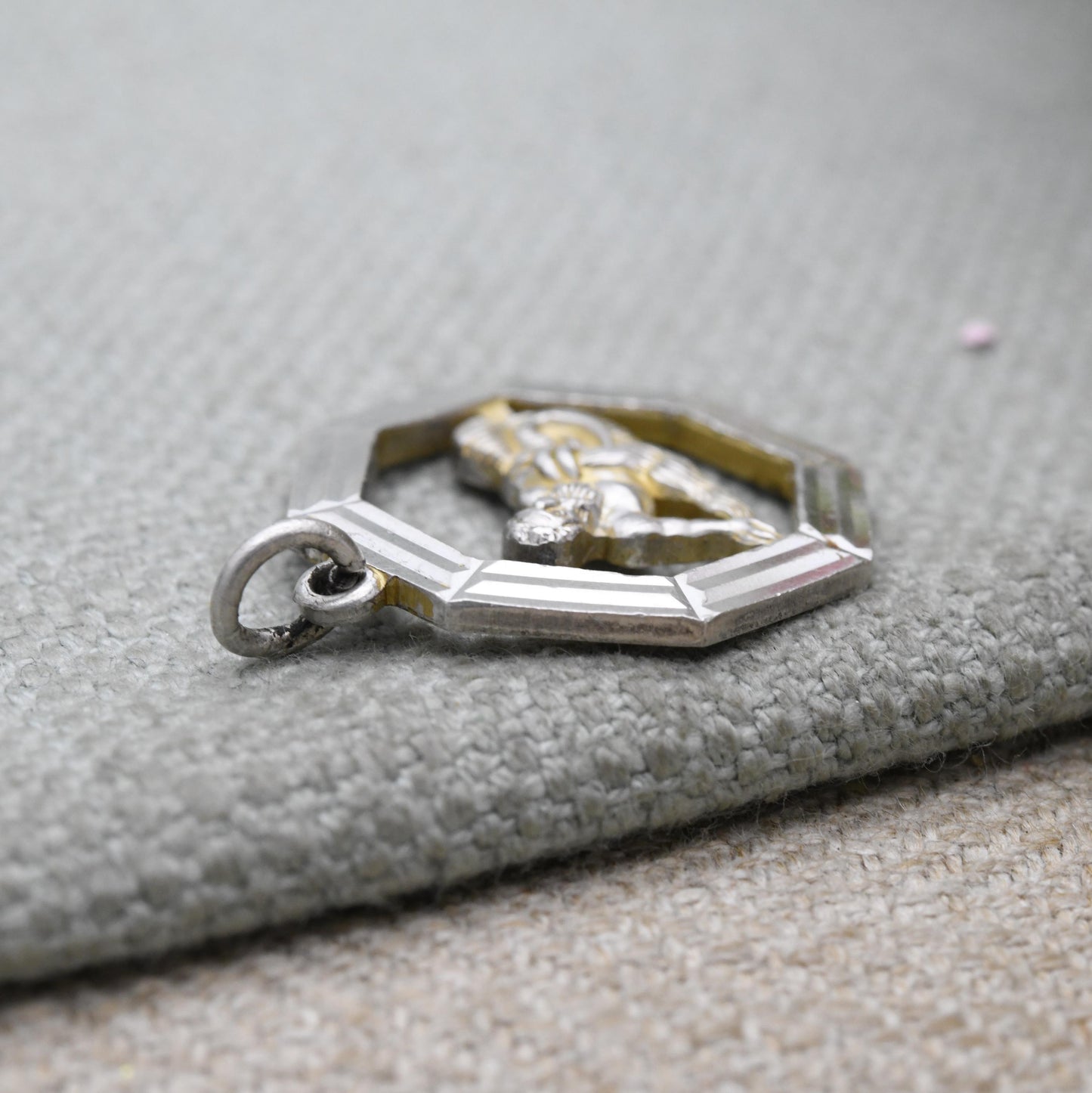 Vintage Sterling Silver Aquarius Pendant - Water Jug Merman l Zodiac Star Sign Symbol | Mid-Century | January February Birthday Gift