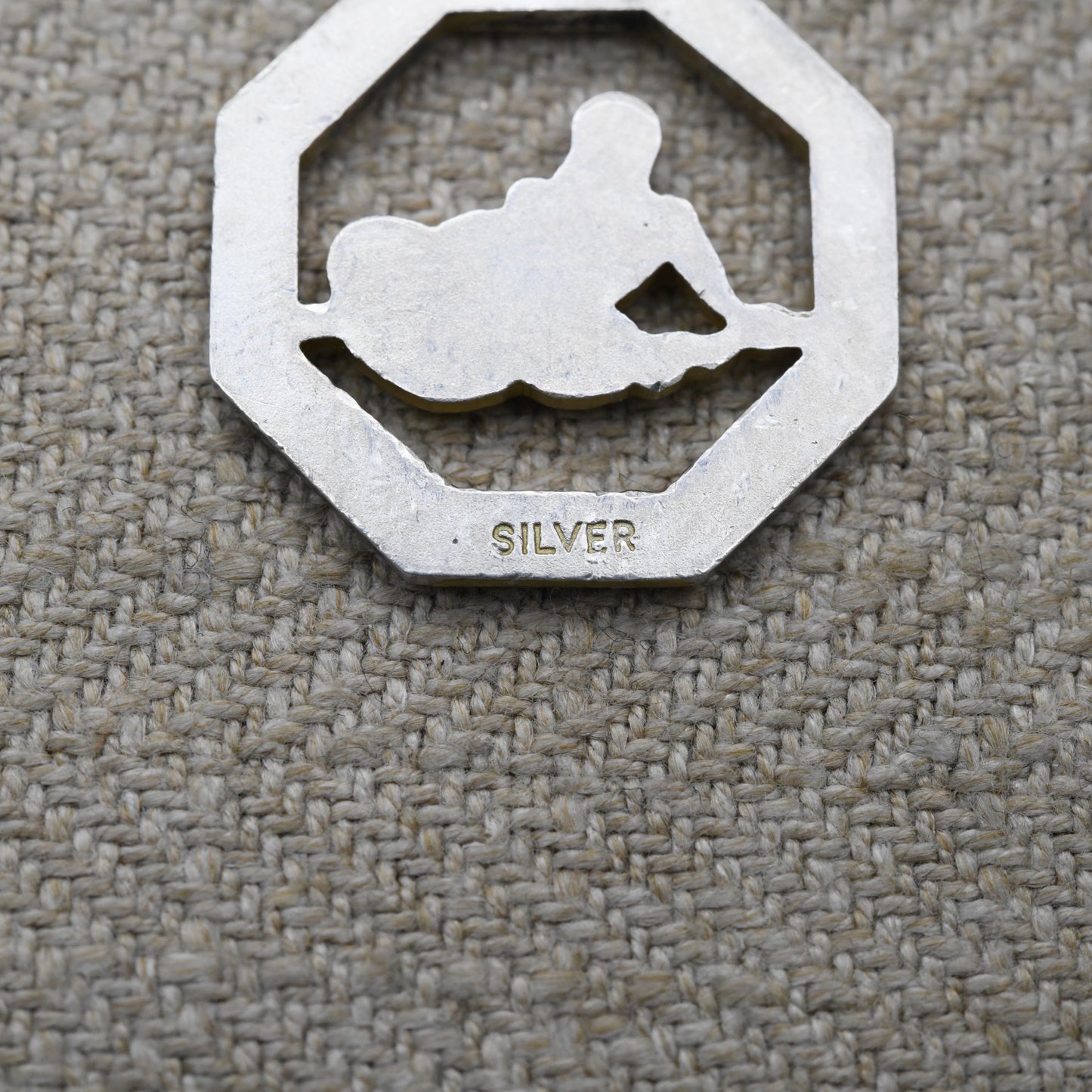 Vintage Sterling Silver Aquarius Pendant - Water Jug Merman l Zodiac Star Sign Symbol | Mid-Century | January February Birthday Gift