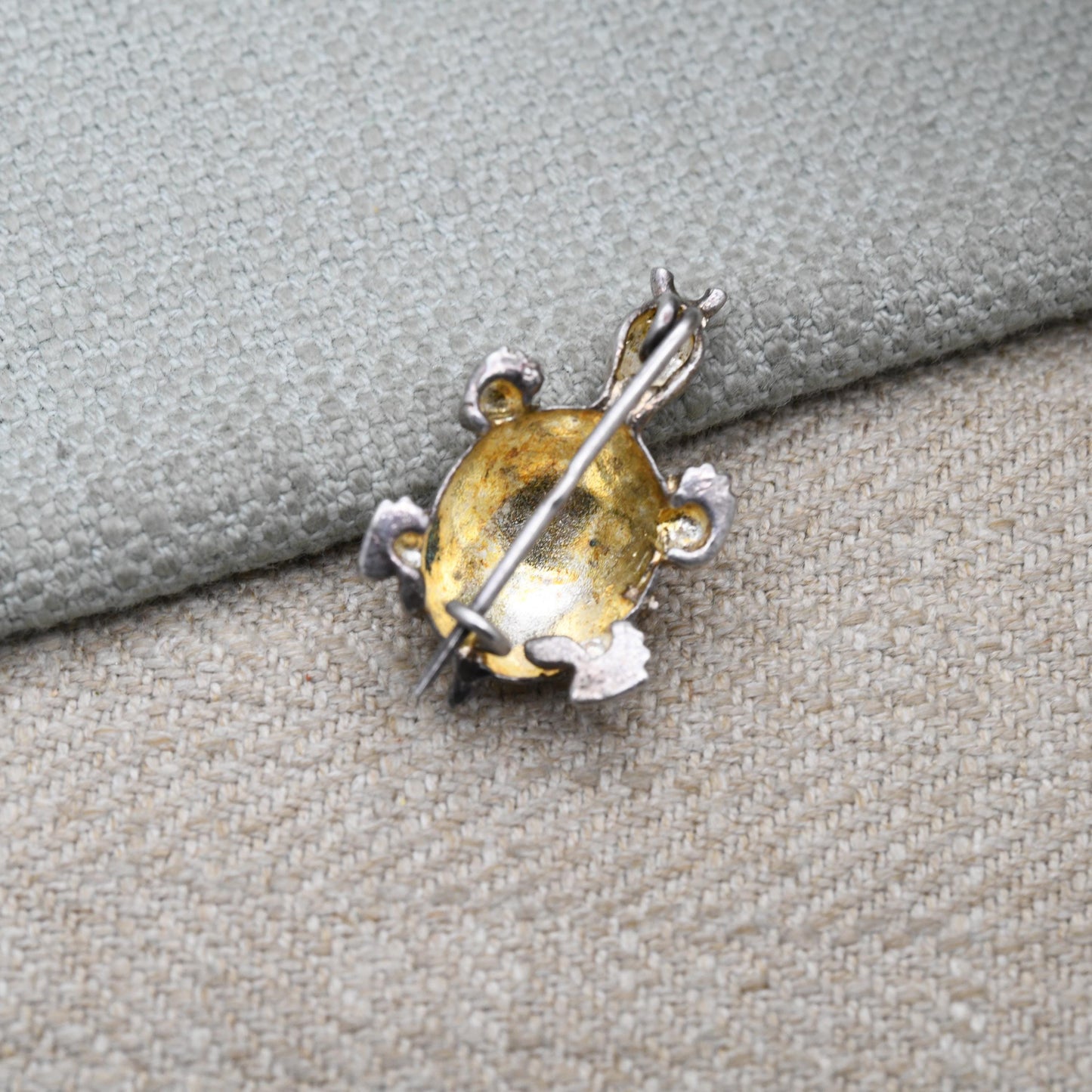 Vintage Sterling Silver Tortoise Brooch - Gift for Animal Lover