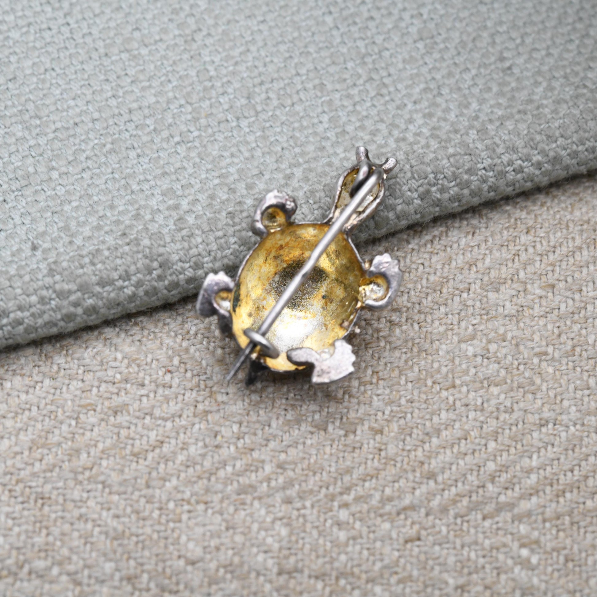 Vintage Sterling Silver Tortoise Brooch - Gift for Animal Lover