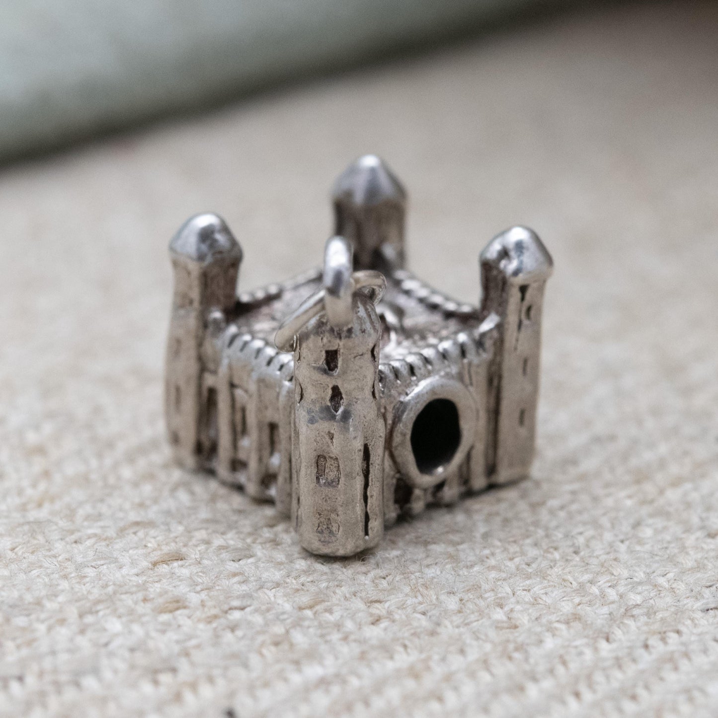 Vintage Stanhope Sterling Silver Tower of London Charm Pendant - Royal Castle | Crown Jewels | Souvenir Gift for Charm Bracelet
