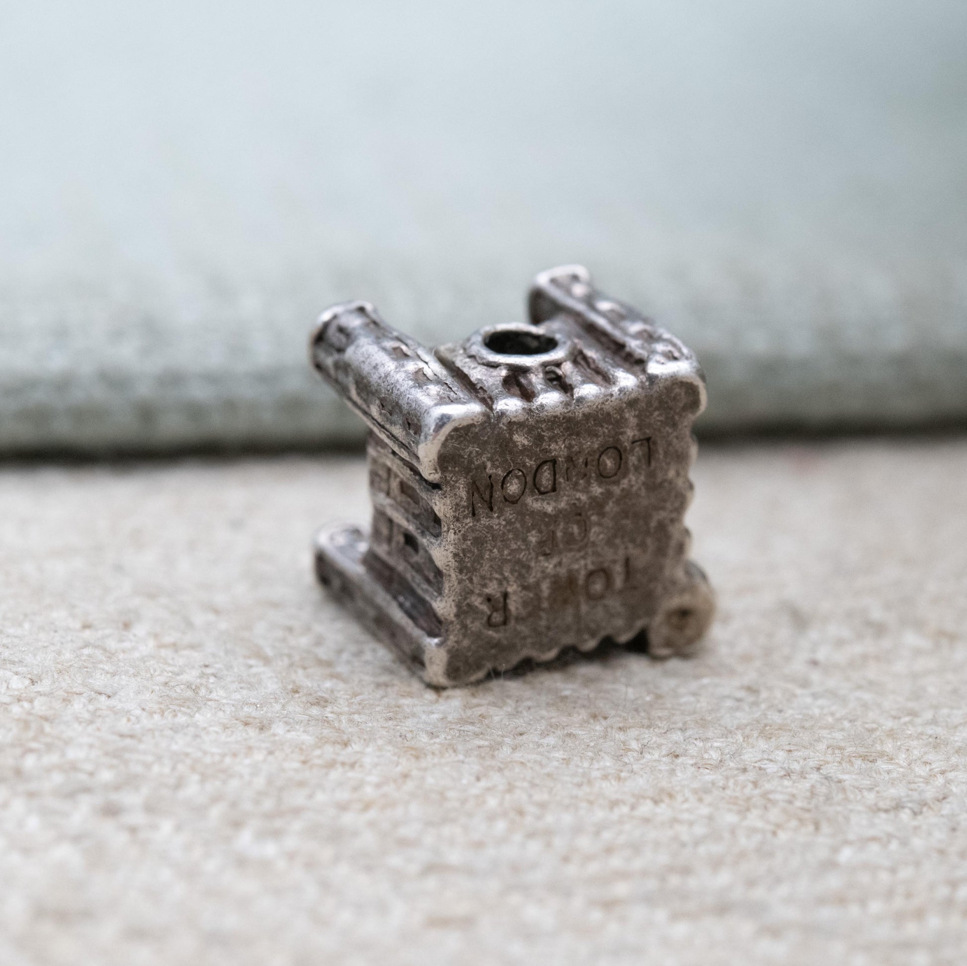 Vintage Stanhope Sterling Silver Tower of London Charm Pendant - Royal Castle | Crown Jewels | Souvenir Gift for Charm Bracelet