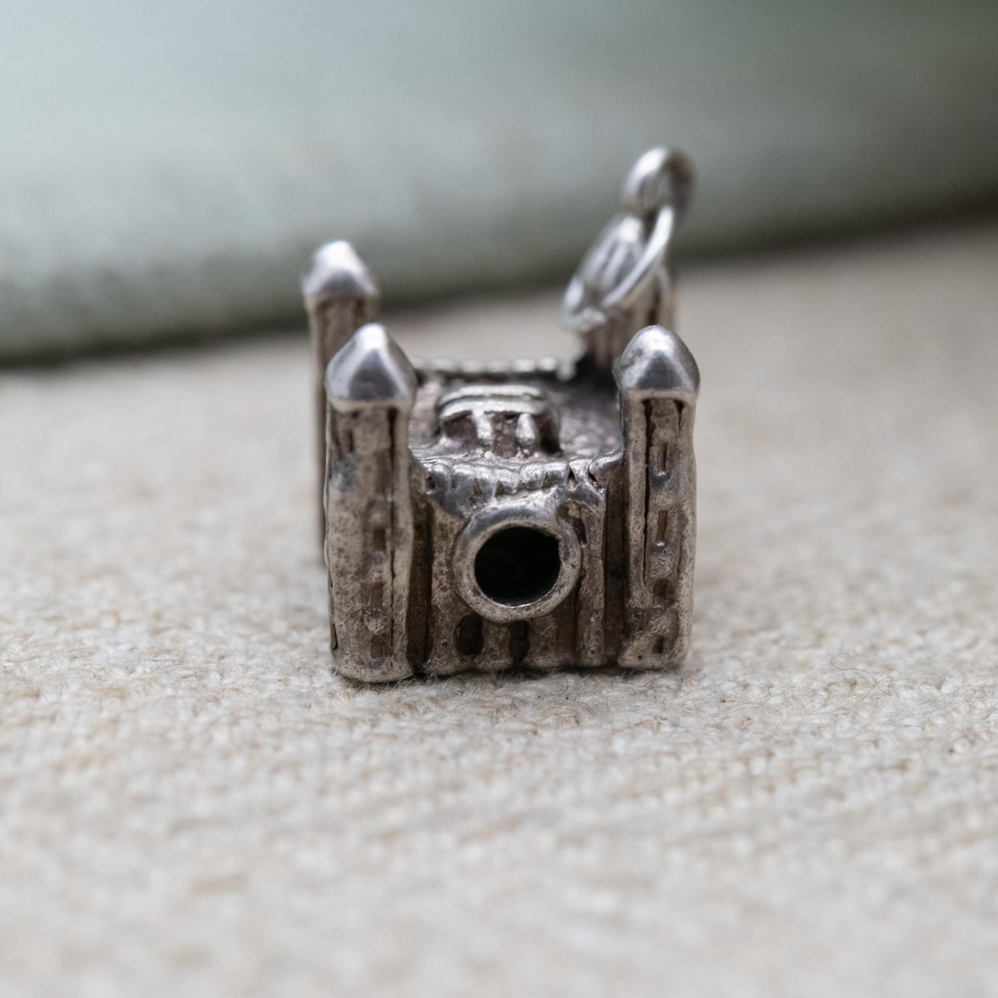 Vintage Stanhope Sterling Silver Tower of London Charm Pendant - Royal Castle | Crown Jewels | Souvenir Gift for Charm Bracelet