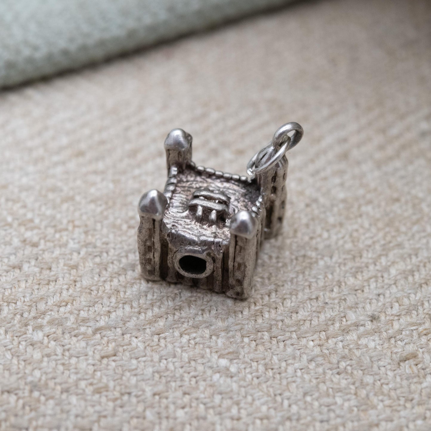 Vintage Stanhope Sterling Silver Tower of London Charm Pendant - Royal Castle | Crown Jewels | Souvenir Gift for Charm Bracelet