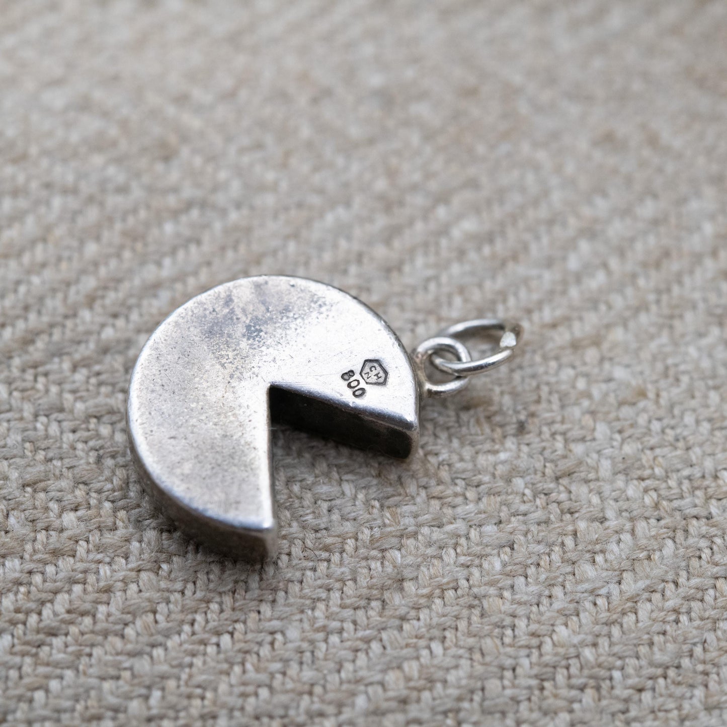 Vintage 800 Silver Swiss Cheese Charm Pendant - European Switzerland Tourism Charm | Souvenir Gift for Charm Bracelet