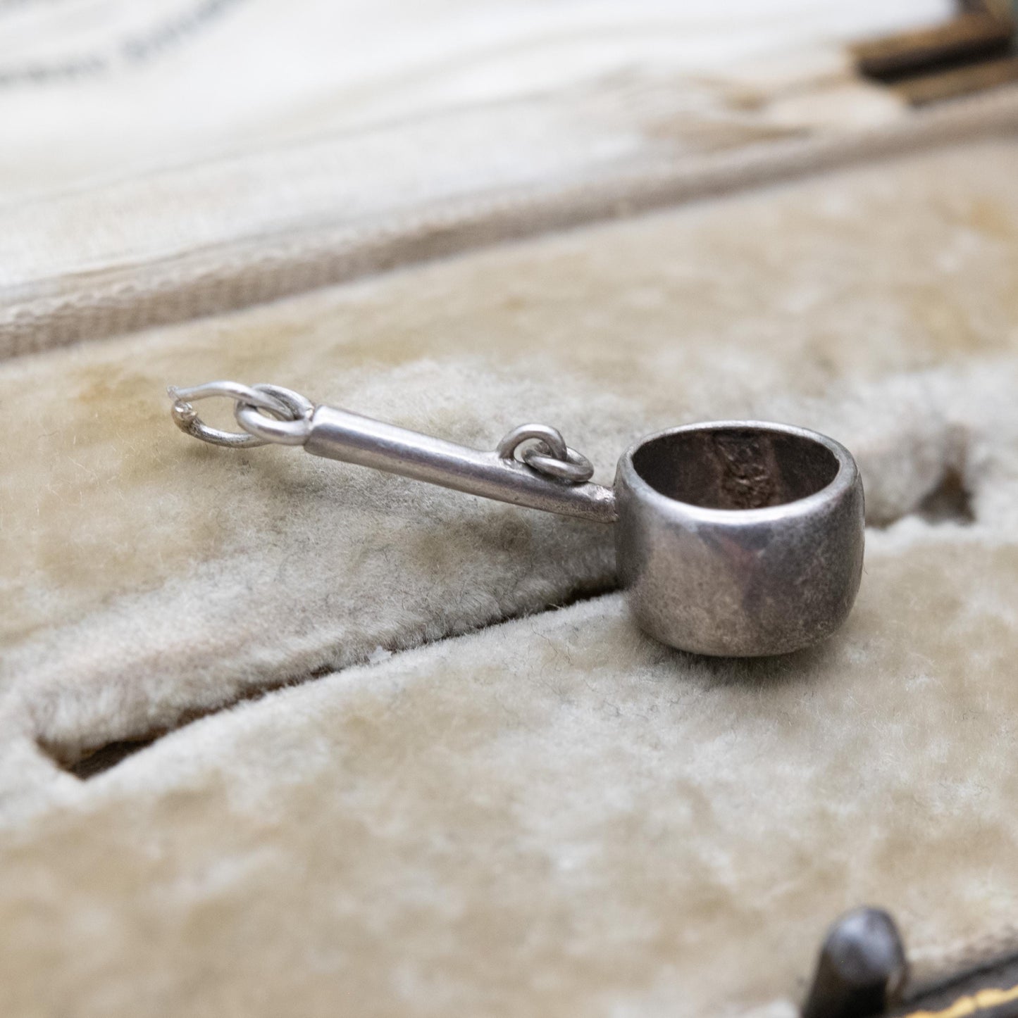 Vintage Silver Cooking Pan Charm Pendant - Kitchen Cookware Charm | Gift for Charm Bracelet