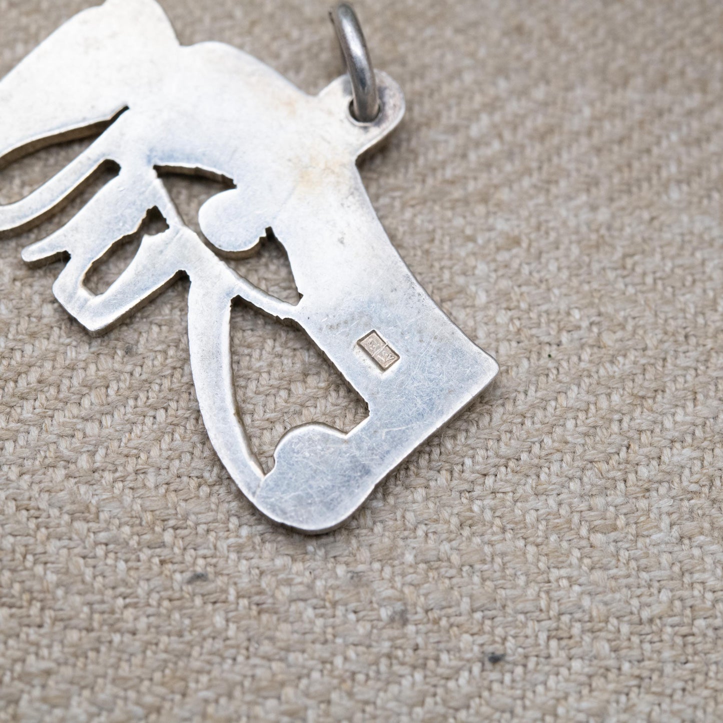 Vintage Egyptian Silver Eye of Horus Pendant - Openwork Design | Egyptian 800 Silver | Pendant for Necklace