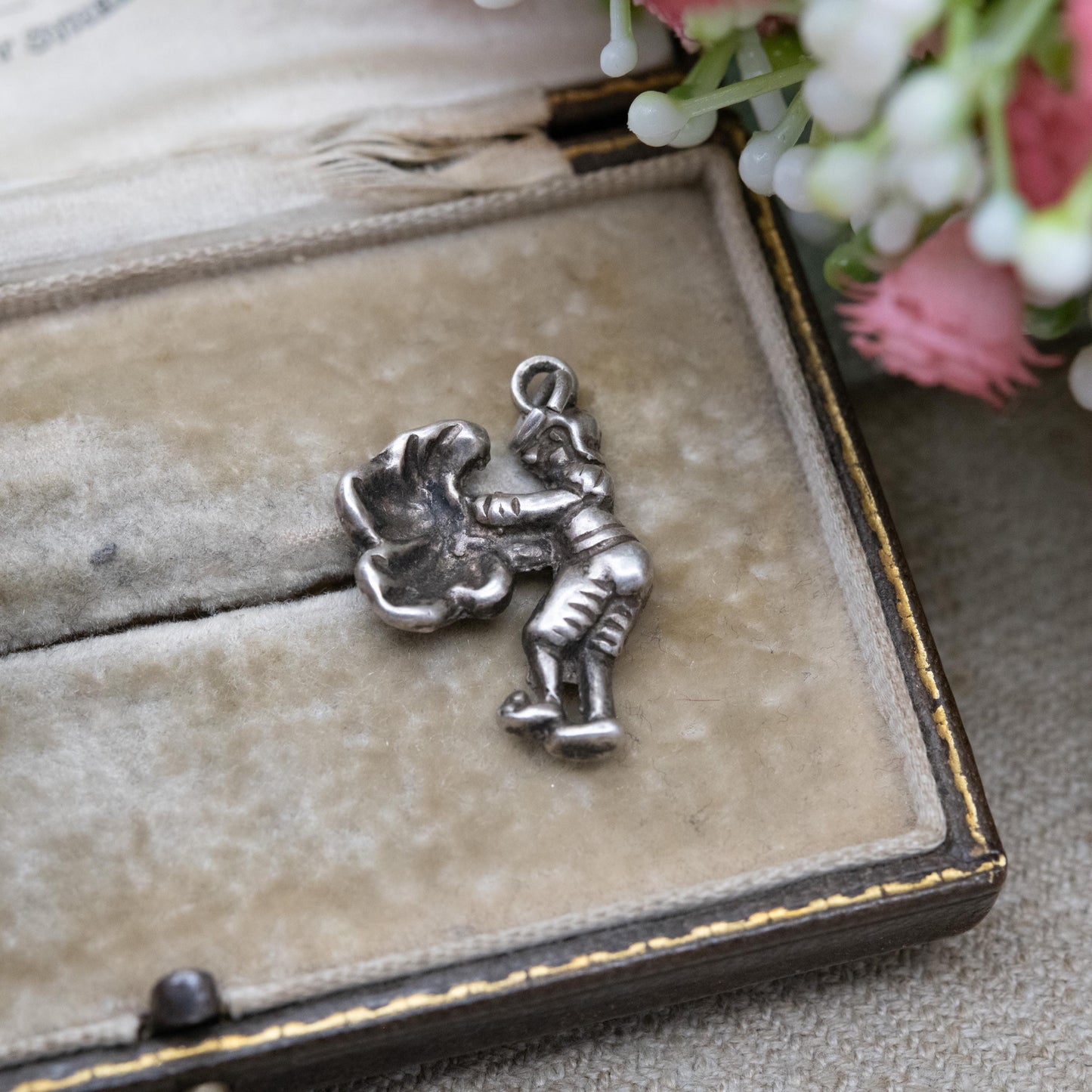 Vintage Silver Matador Charm Pendant - Bull Fighting | Spanish Charm | Gift for Charm Bracelet