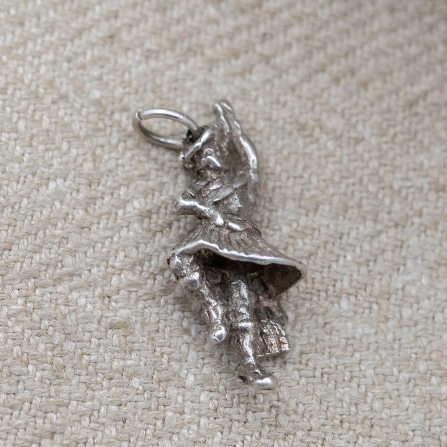 Vintage Sterling Silver Scottish Highland Dancer Charm Pendant - Scotland | Great Highland Dancing | Souvenir Gift for Charm Bracelet