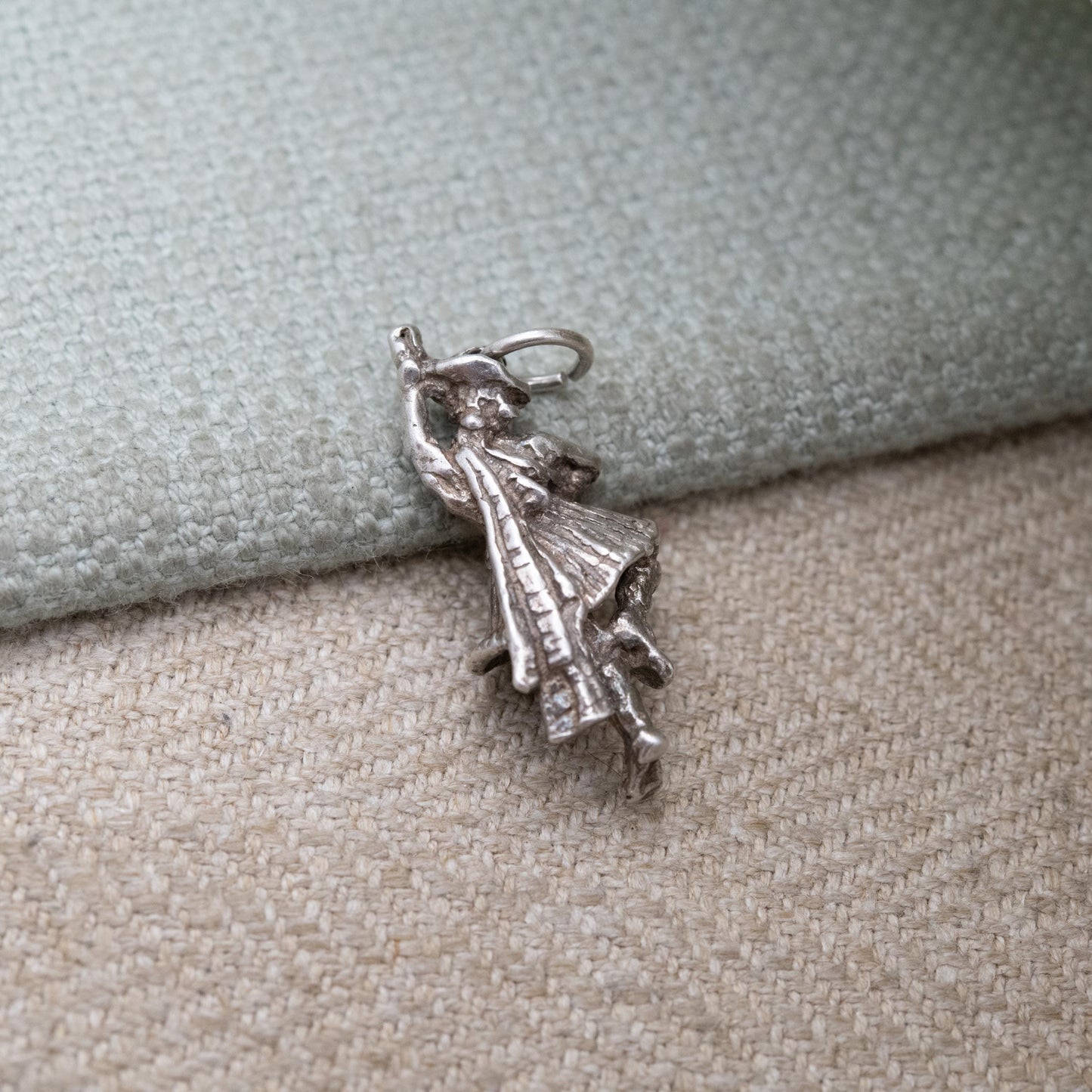 Vintage Sterling Silver Scottish Highland Dancer Charm Pendant - Scotland | Great Highland Dancing | Souvenir Gift for Charm Bracelet