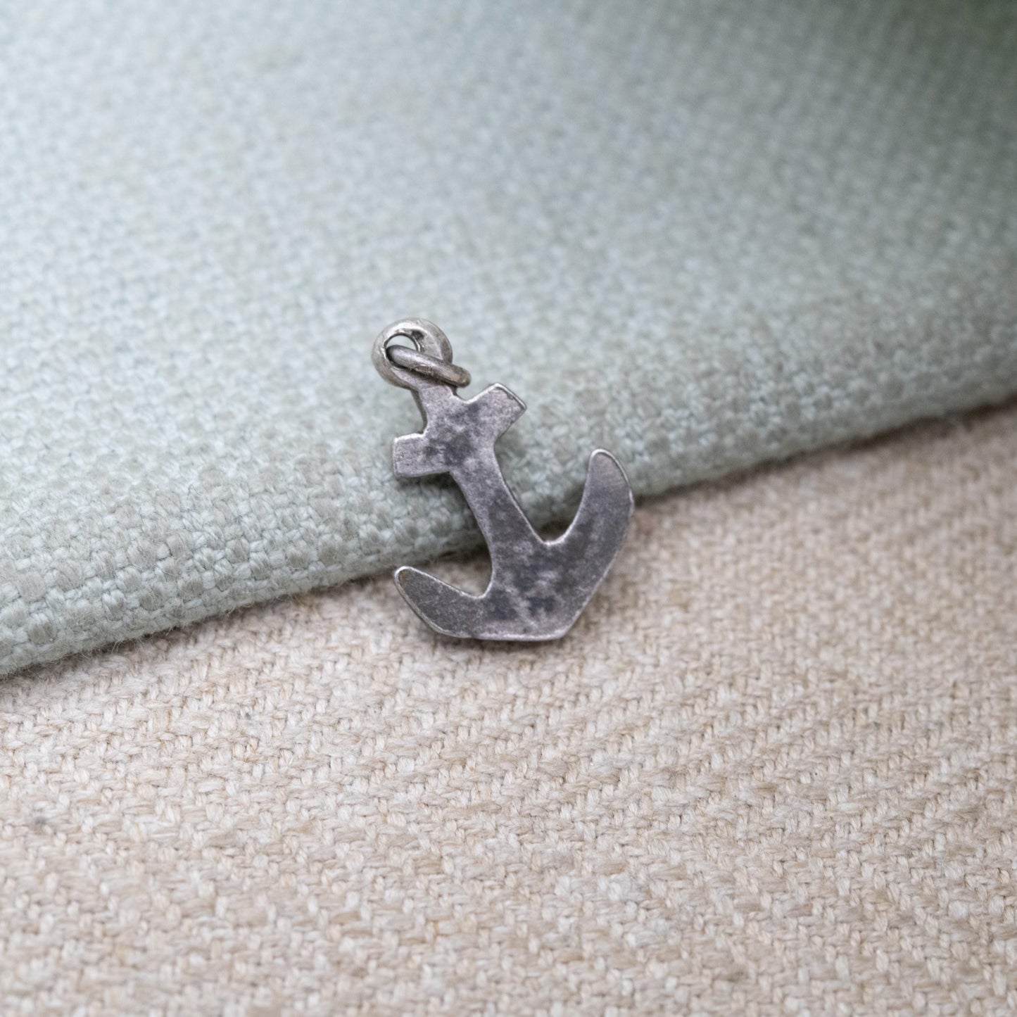 Vintage Sterling Silver Anchor Charm Pendant - Nautical Sailor Themed Jewellery