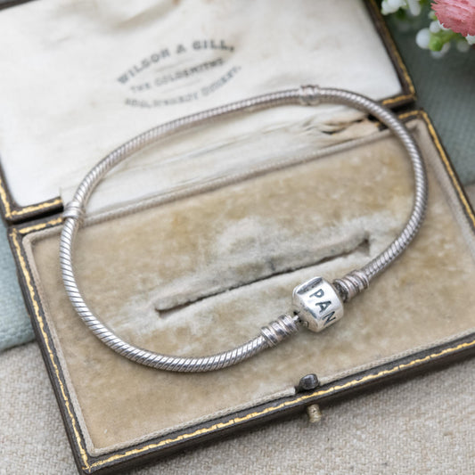 Sterling Silver Pandora Charm Bracelet - 925 ALE | Branded | Bracelet for Pandora Charms | Unisex Gift for Him Her