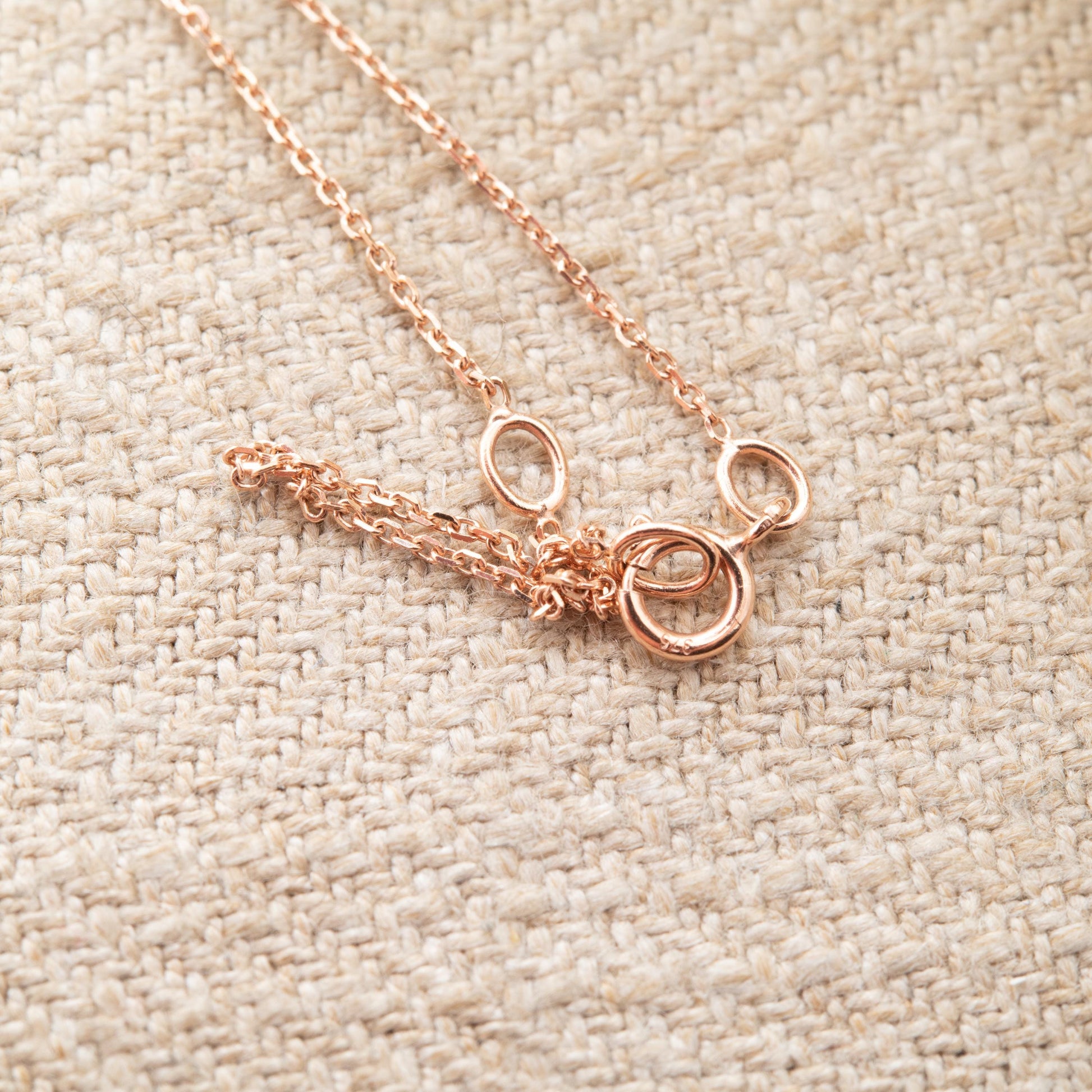 9ct Rose Gold Amethyst and Diamond Pendant Necklace - Pear Cut Double Drop Curved Twist Design