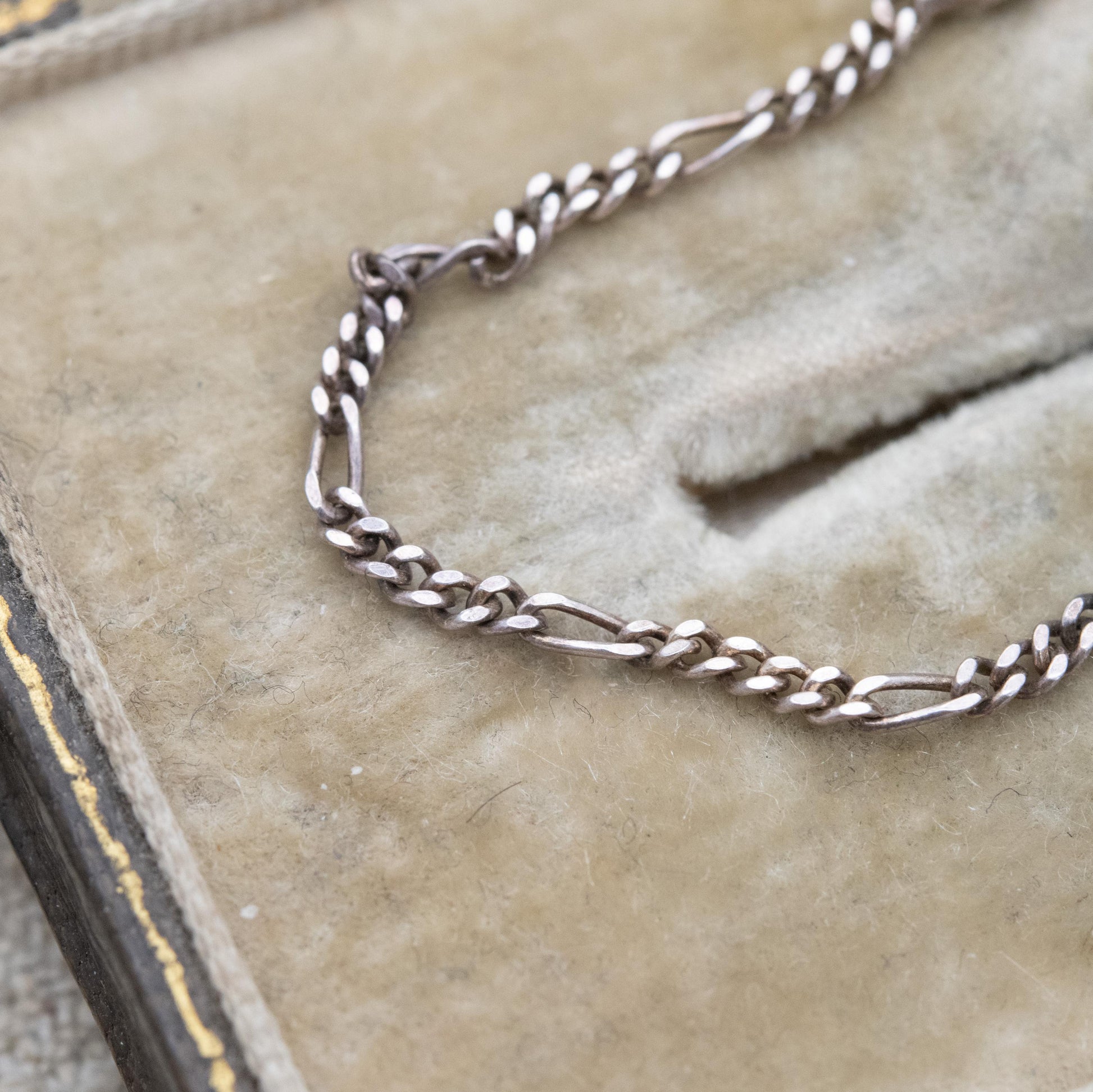 Vintage Italian Sterling Silver ID Bracelet - Figaro Links | Charm Bracelet | Unisex Jewellery Gift for Him