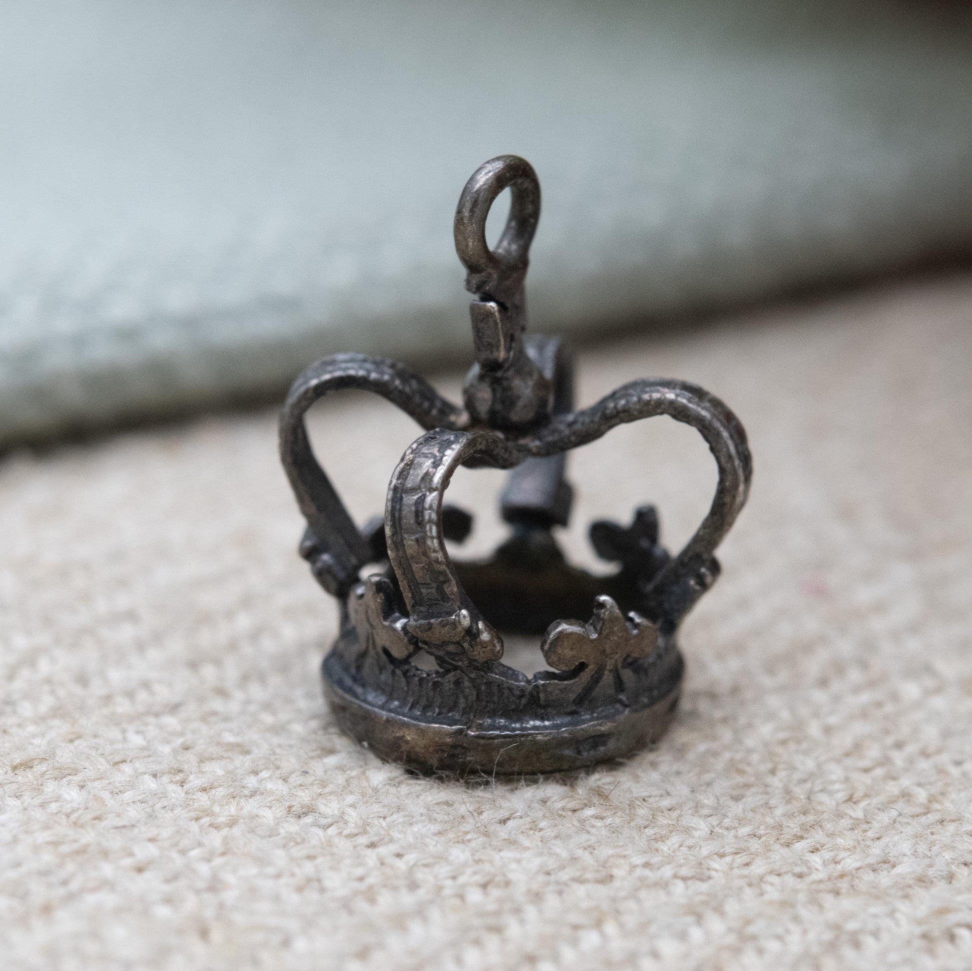 Vintage Sterling Silver Royal Crown Charm Pendant - King | Queen | Prince | Princess | England | Souvenir Gift for Charm Bracelet
