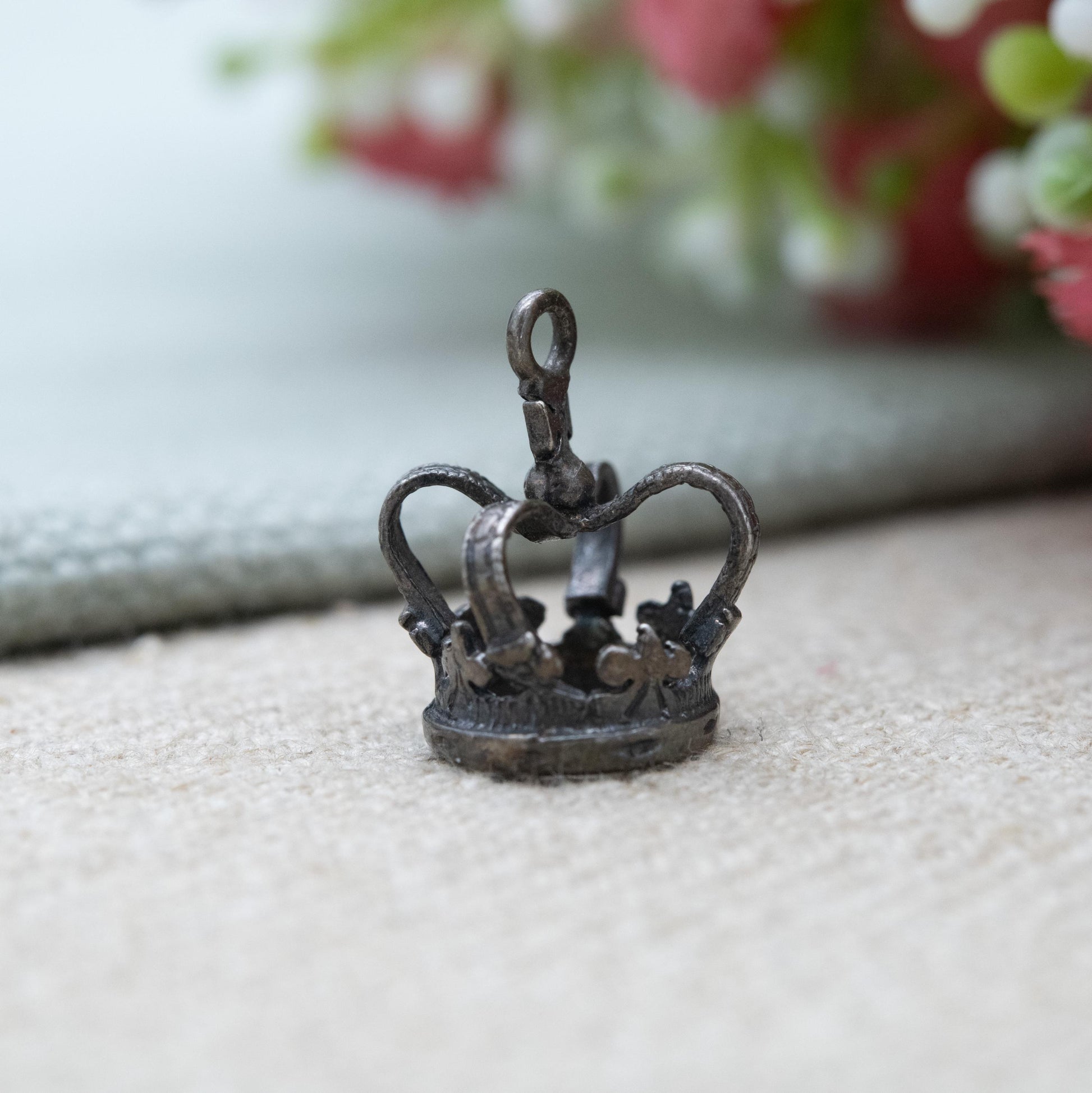 Vintage Sterling Silver Royal Crown Charm Pendant - King | Queen | Prince | Princess | England | Souvenir Gift for Charm Bracelet