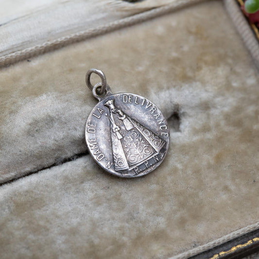 Vintage French Our Lady of Deliverance Charm Pendant