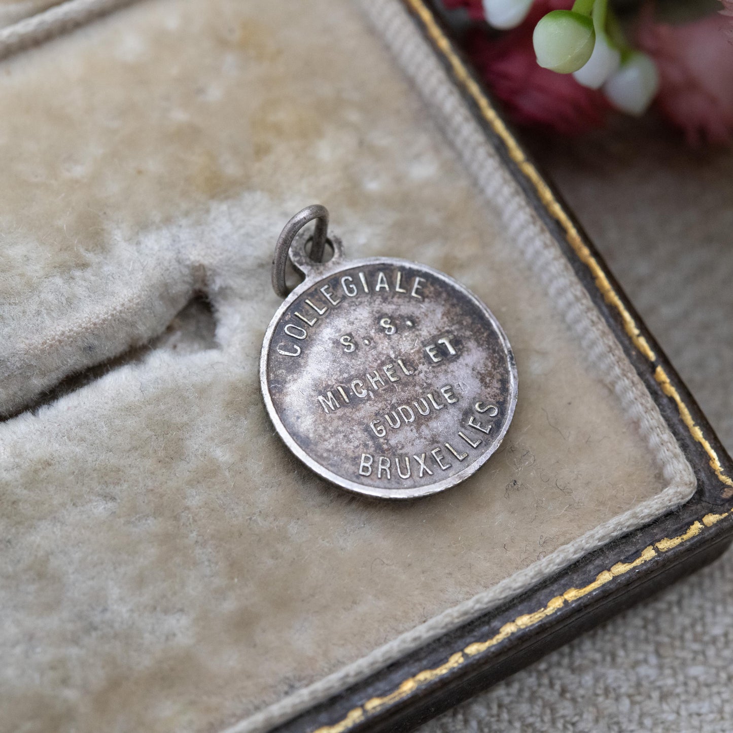 Vintage French Our Lady of Deliverance Charm Pendant