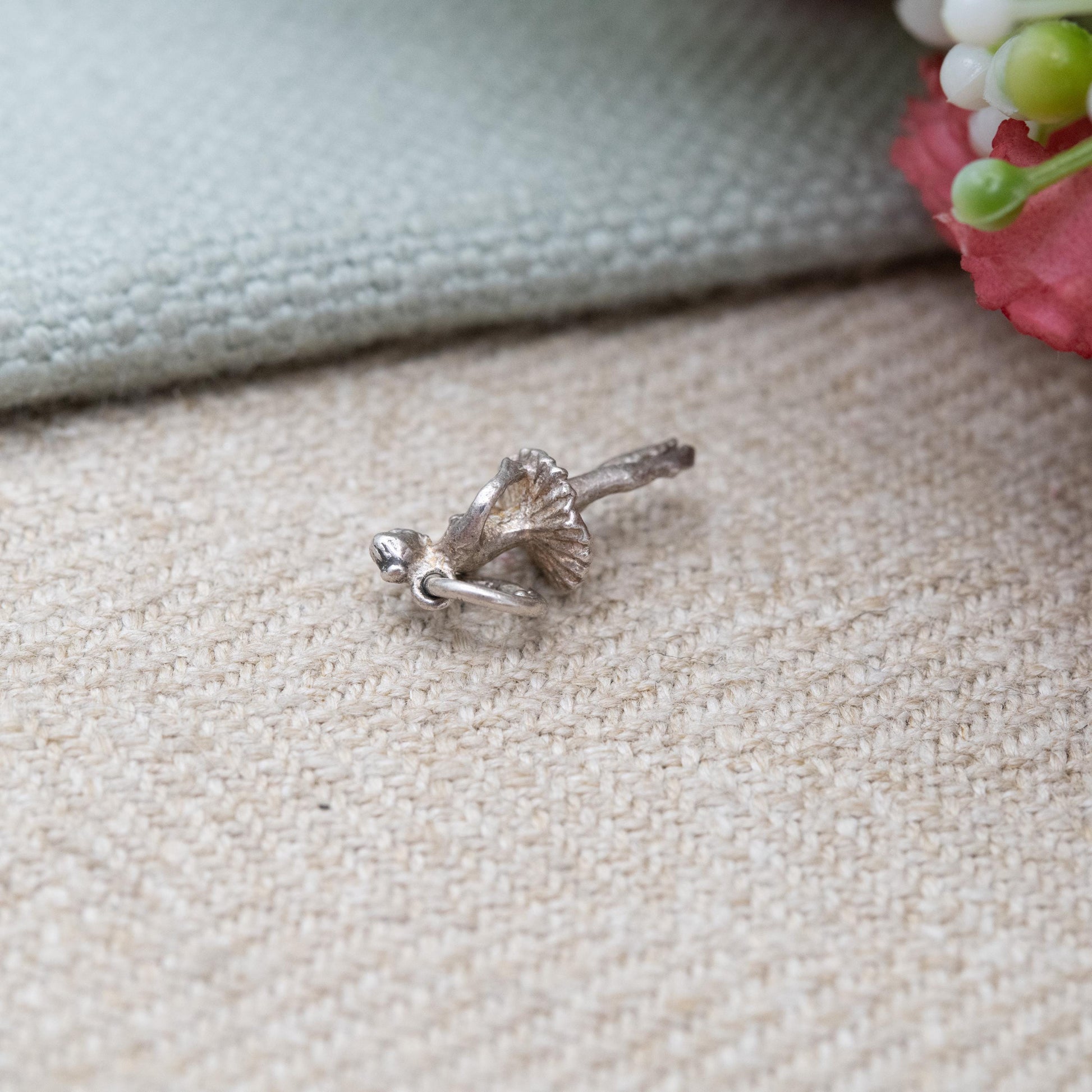 Vintage Sterling Silver Ballet Dancer Pendant - Dancing Girl | Ballerina | Gift for Charm Bracelet