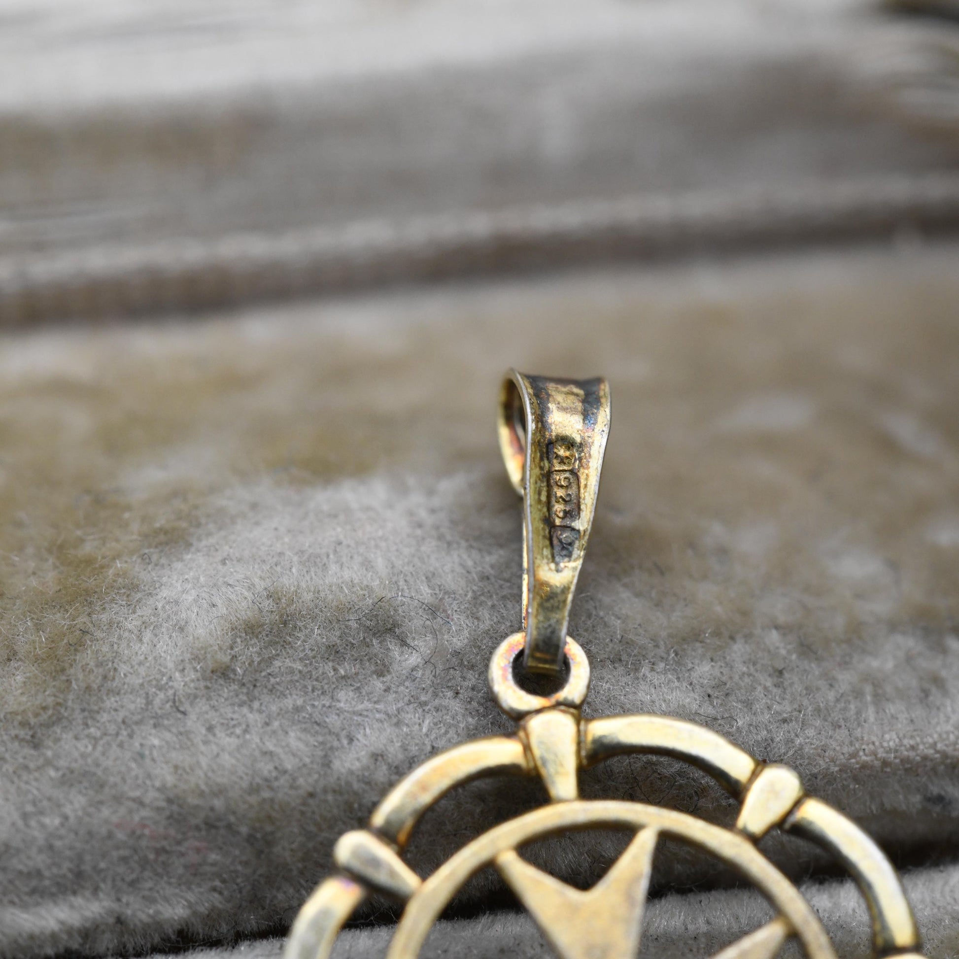 Vintage Gold Plated Sterling Silver Maltese Cross Pendant - Pretty Gift for Charm Necklace Stack