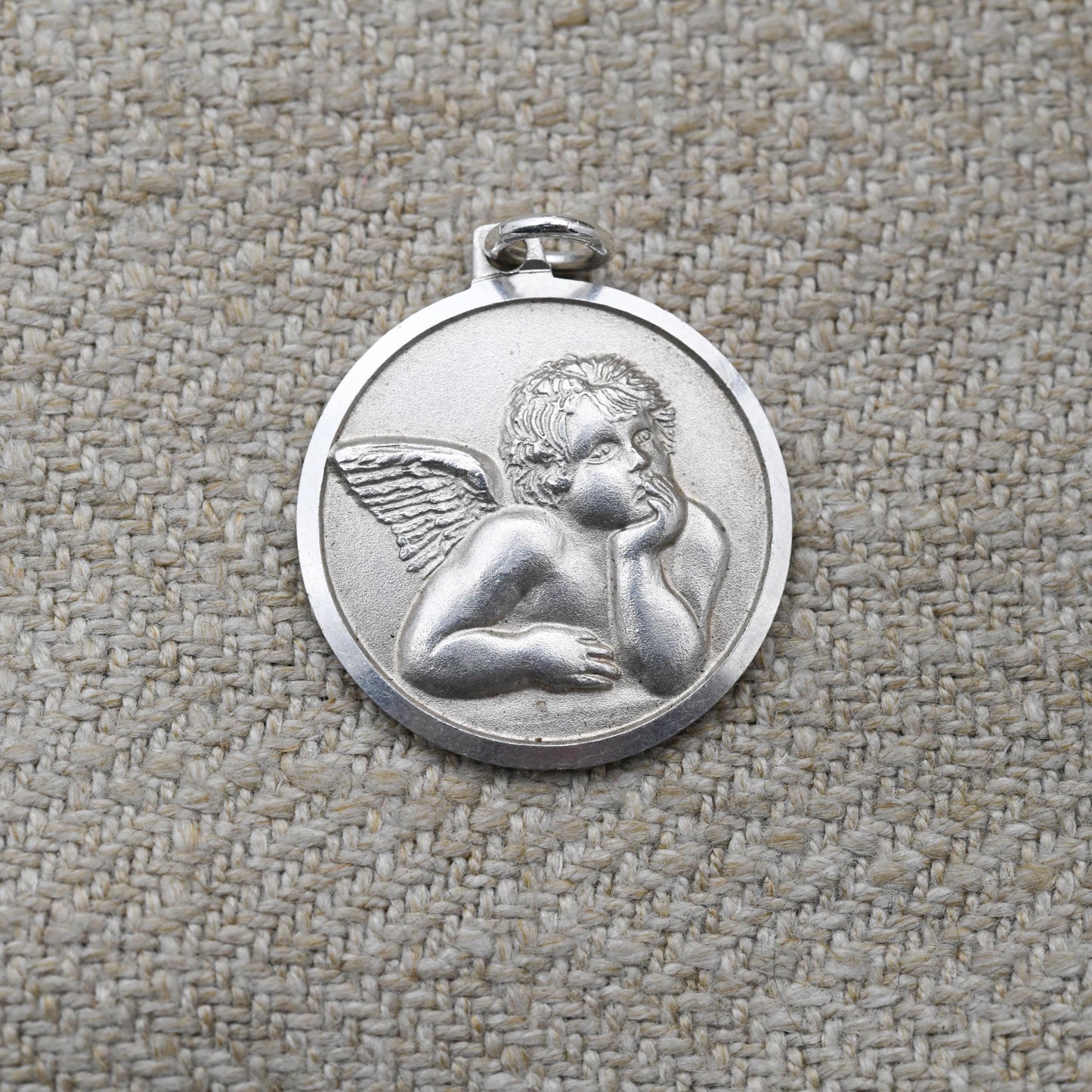 Vintage Italian Sterling Silver Cherub Charm Pendant - Baby Angel | Love | Cupid Valentine's Gift for Charm Bracelet