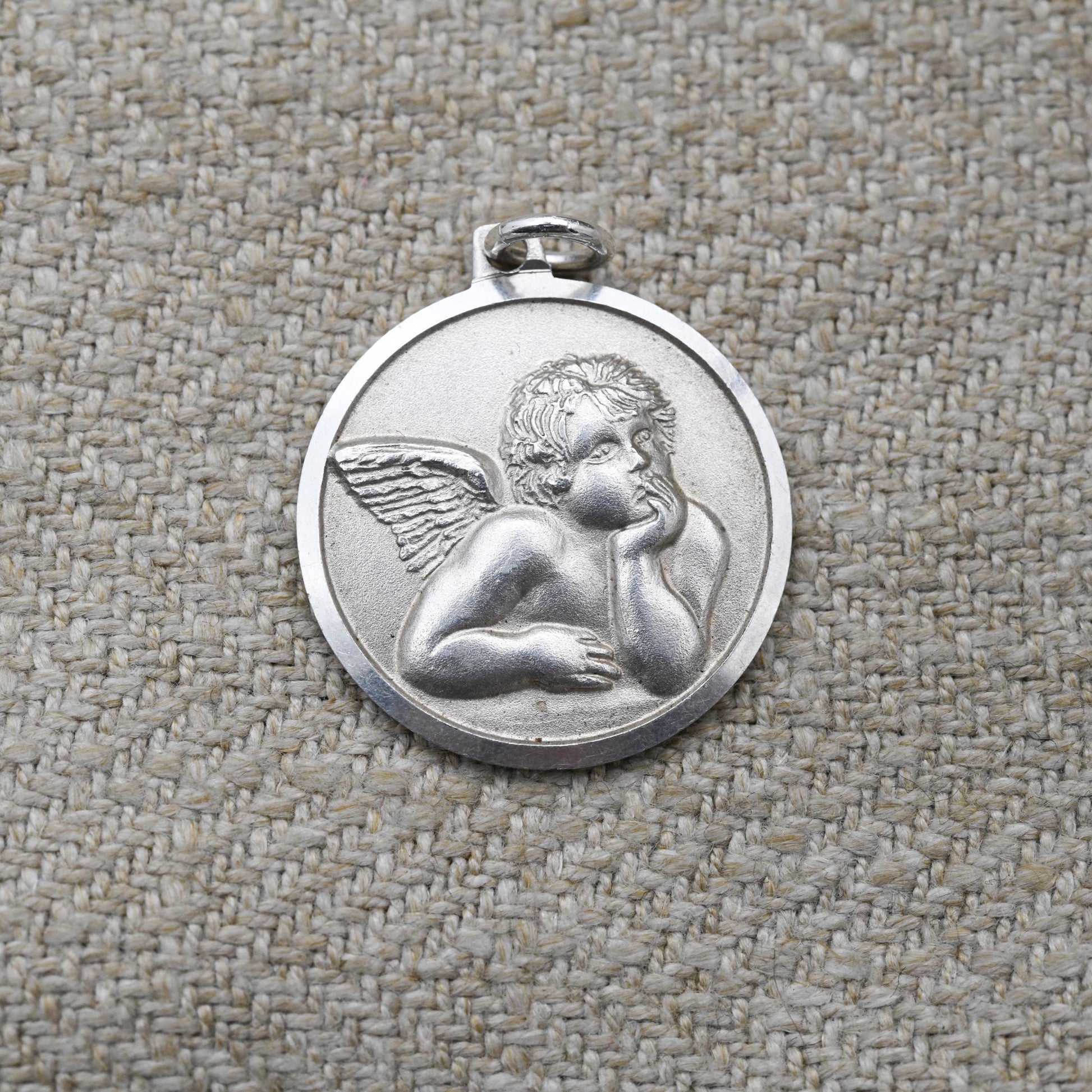 Vintage Italian Sterling Silver Cherub Charm Pendant - Baby Angel | Love | Cupid Valentine's Gift for Charm Bracelet