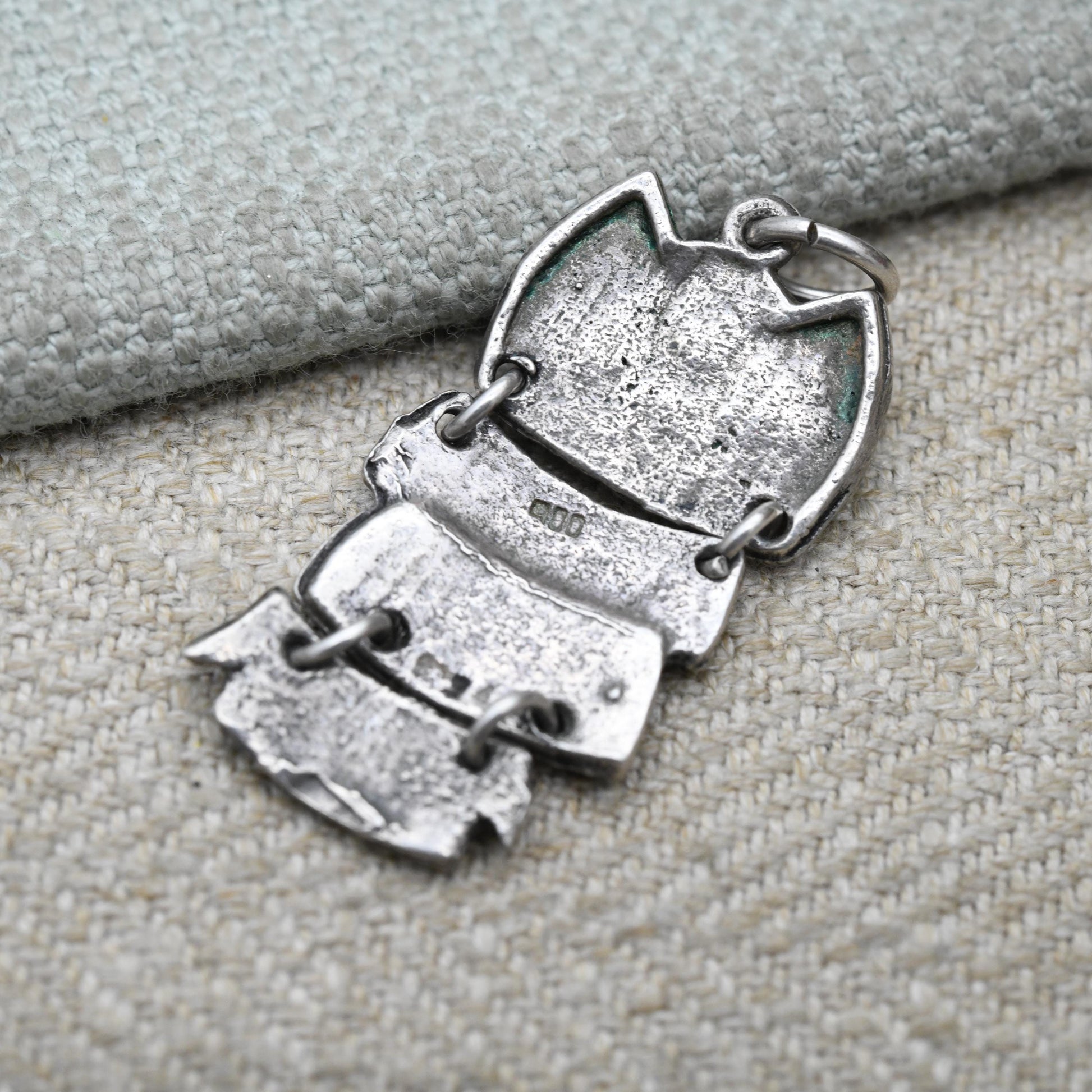 Vintage Silver Owl Charm Pendant - Cute Animal Nature Lover Gift | Articulated Necklace | Athena Symbol of Wisdom