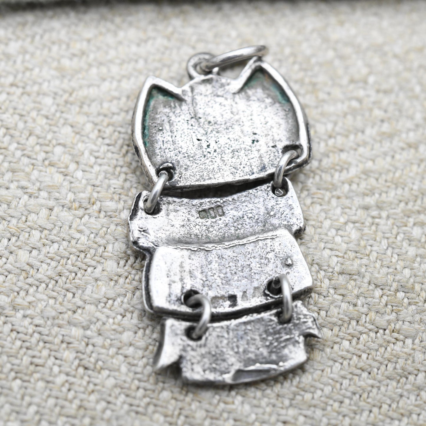 Vintage Silver Owl Charm Pendant - Cute Animal Nature Lover Gift | Articulated Necklace | Athena Symbol of Wisdom