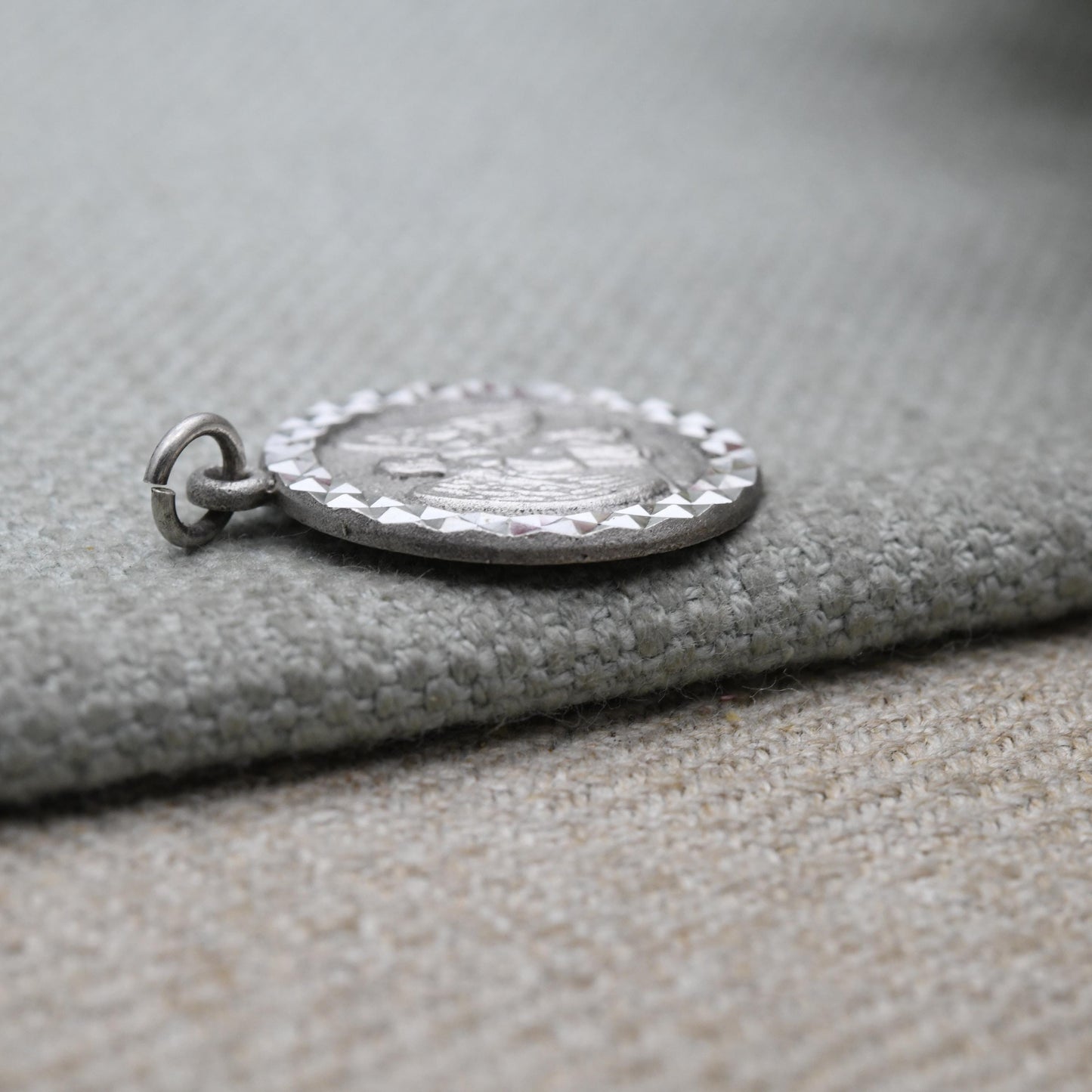 Vintage Sterling Silver Virgo Pendant - Traditional Angel Astrological Zodiac Star Sign Symbol Mid-Century August September Birthday Gift