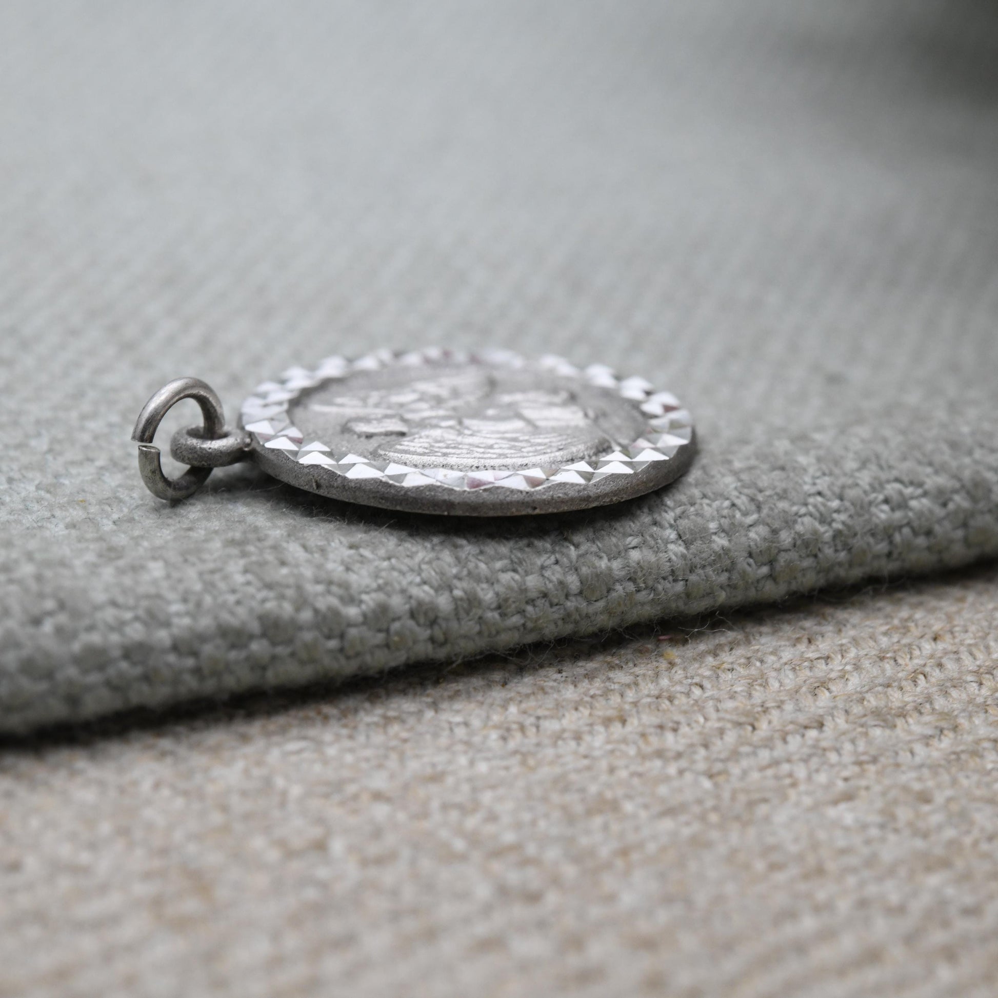 Vintage Sterling Silver Virgo Pendant - Traditional Angel Astrological Zodiac Star Sign Symbol Mid-Century August September Birthday Gift