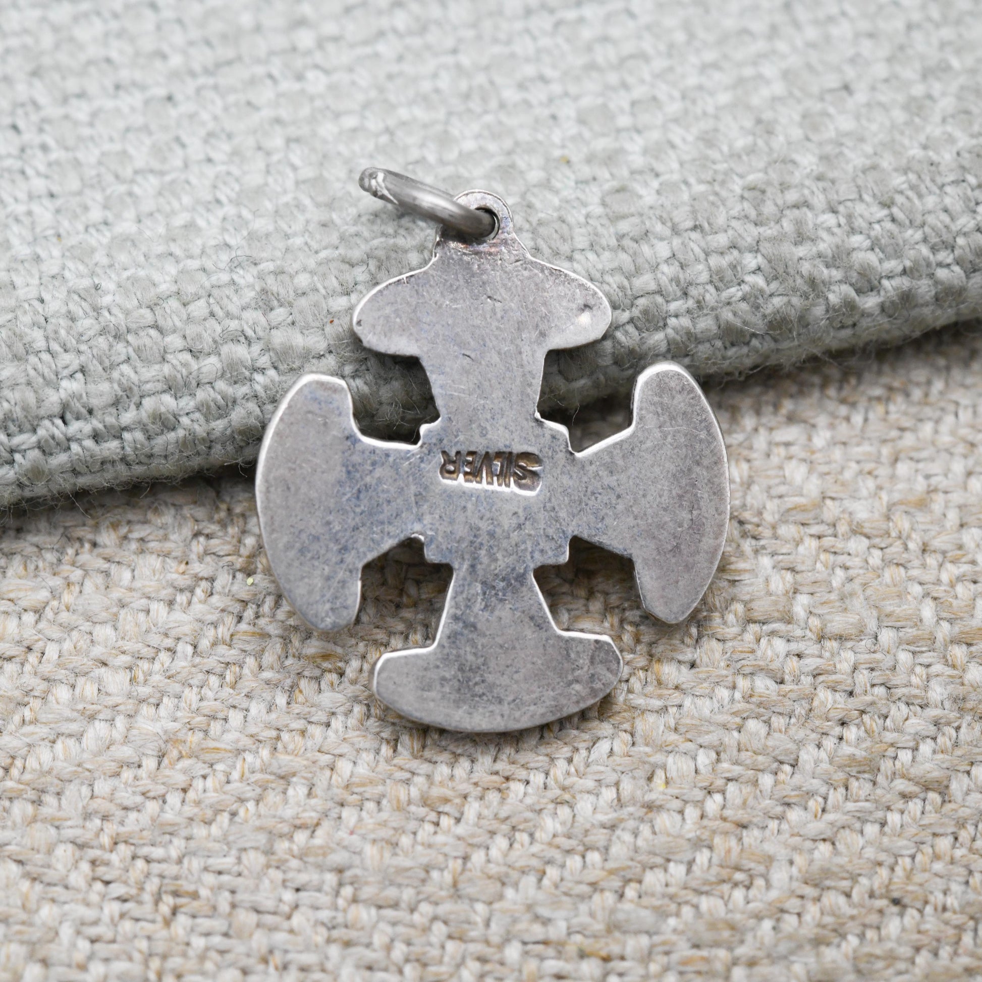 Vintage Sterling Silver Celtic Cross Pendant - Scrolling Geometric Pattern Design | Religious Jewellery Gift