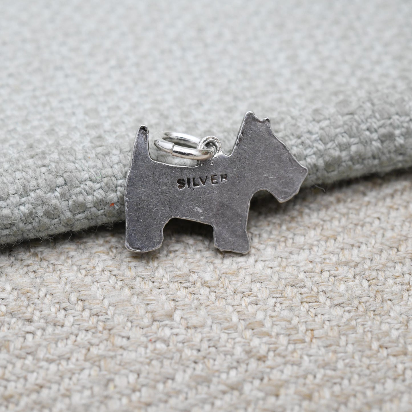 Vintage Sterling Silver Scottie Dog Charm Pendant - Scottish Terrier Dog Charm | Gift for Charm Bracelet