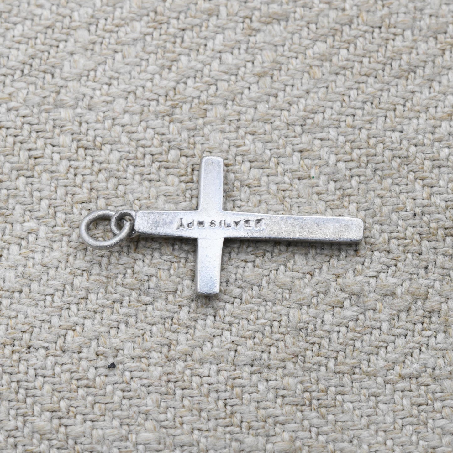 Vintage Sterling Silver Cross Pendant - Religious Gift | Geometric Pattern | Christian Necklace