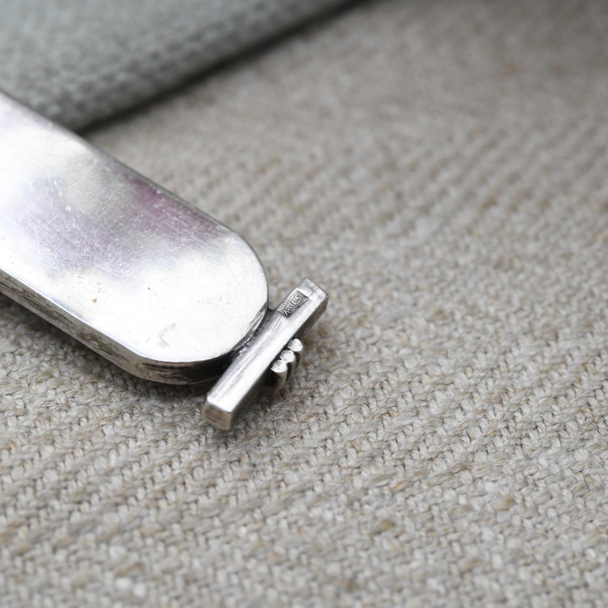 Vintage Silver Egyptian Cartouche Pendant with Hieroglyphs - Spelling Out Name Jean | Raised Relief Design Ancient Egypt Symbols