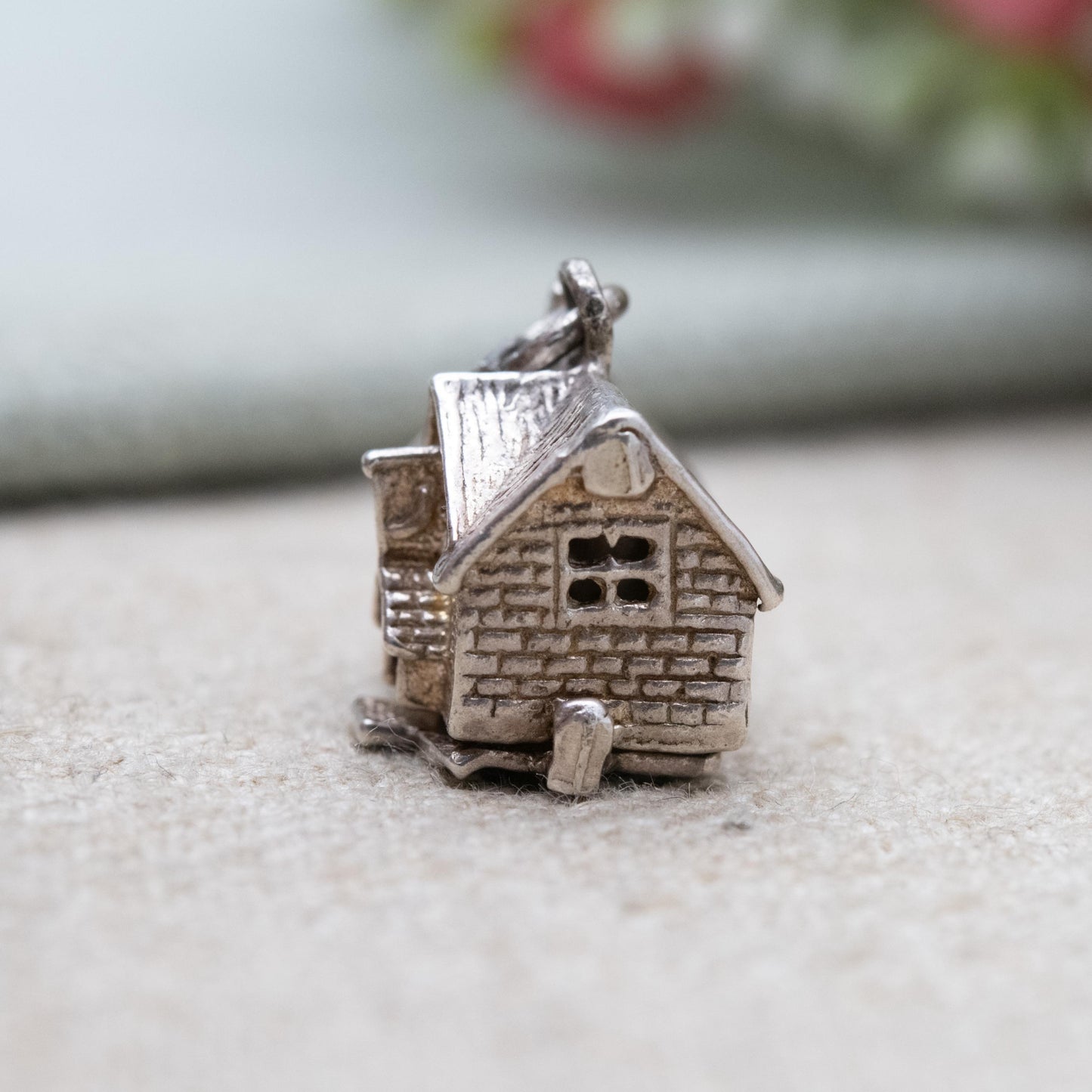 Vintage Sterling Silver Opening Pub Charm Pendant - Tavern | Bar | Souvenir Gift for Charm Bracelet