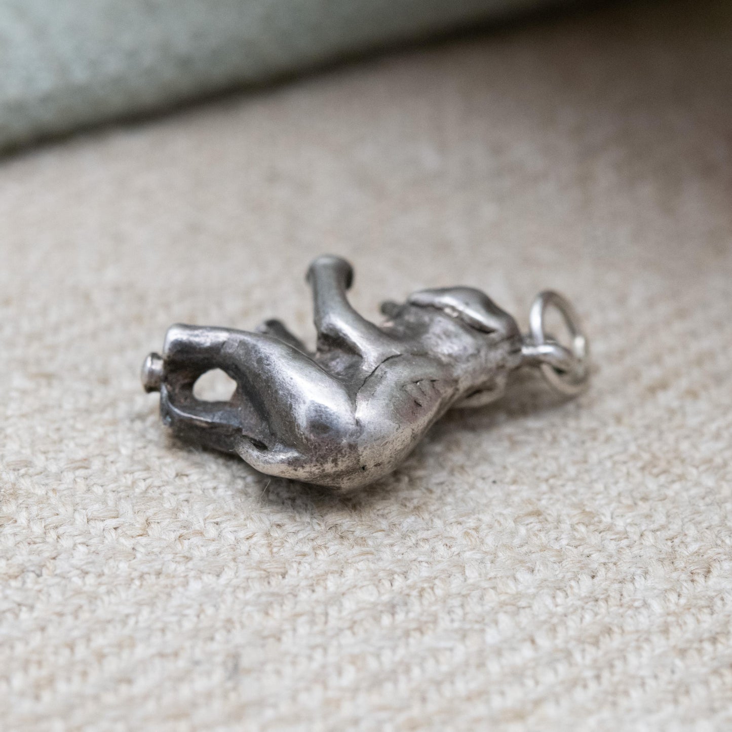 Vintage Sterling Silver Elephant Charm Pendant - Small Cute Animal | Nature Lover Gift | Indian Elephant | Gift for Charm Bracelet