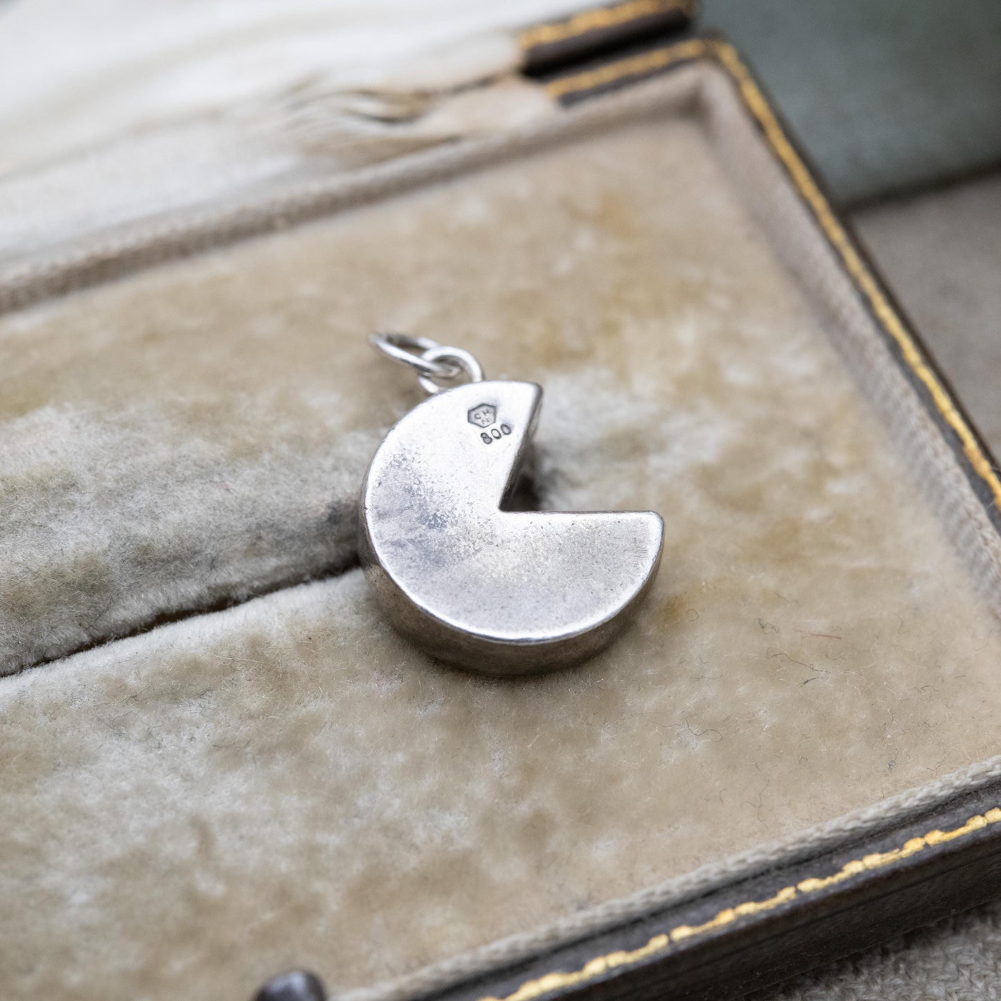 Vintage 800 Silver Swiss Cheese Charm Pendant - European Switzerland Tourism Charm | Souvenir Gift for Charm Bracelet