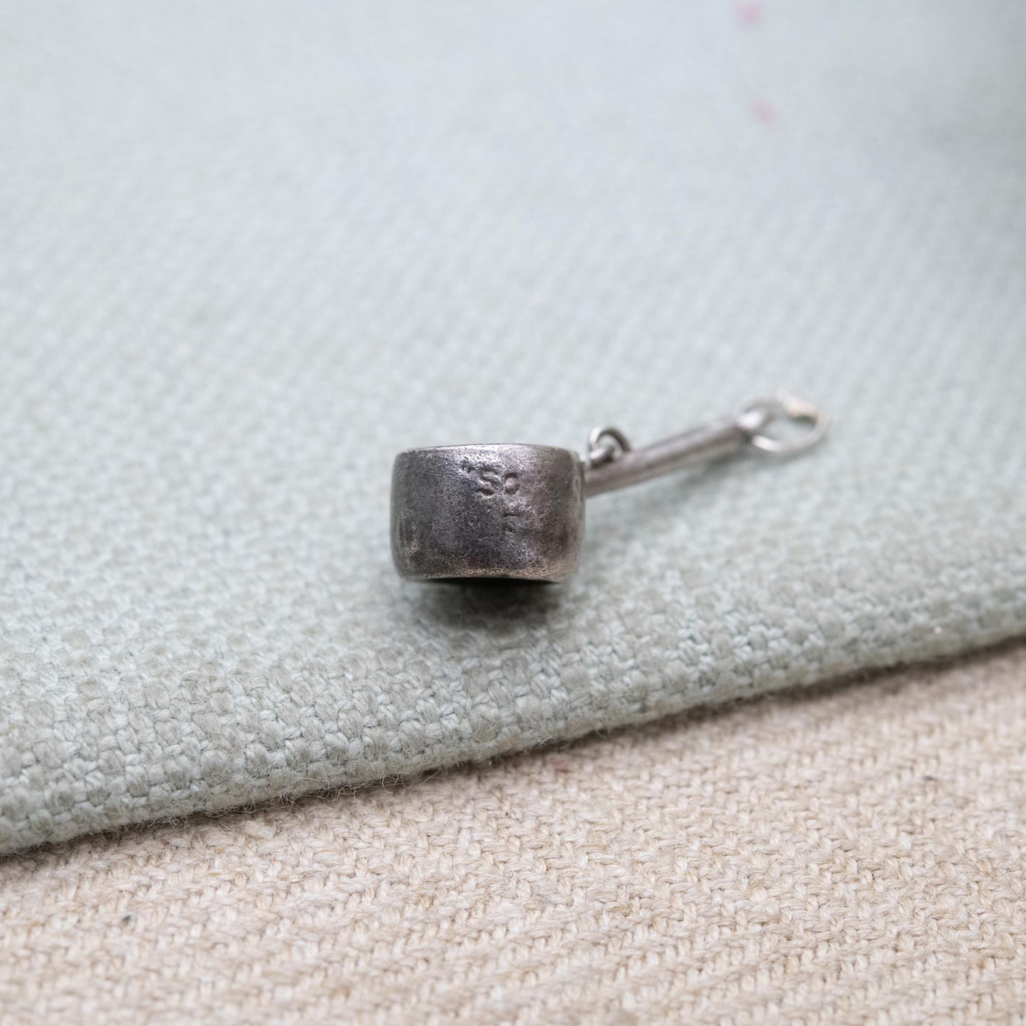 Vintage Silver Cooking Pan Charm Pendant - Kitchen Cookware Charm | Gift for Charm Bracelet