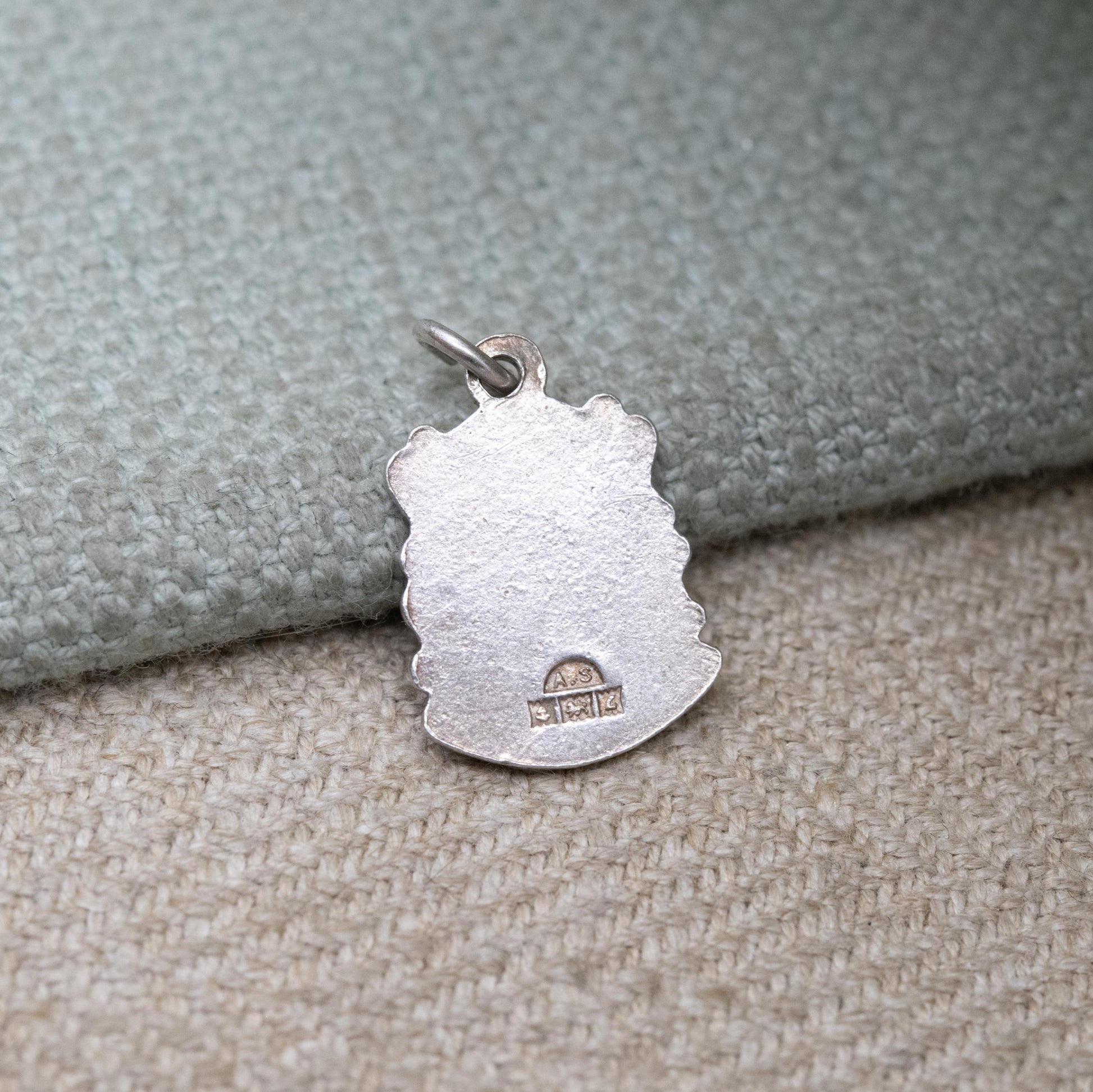 Vintage Sterling Silver Lands End Shield Charm Pendant - England | Cornwall | English | Tourist | Souvenir Gift for Charm Bracelet